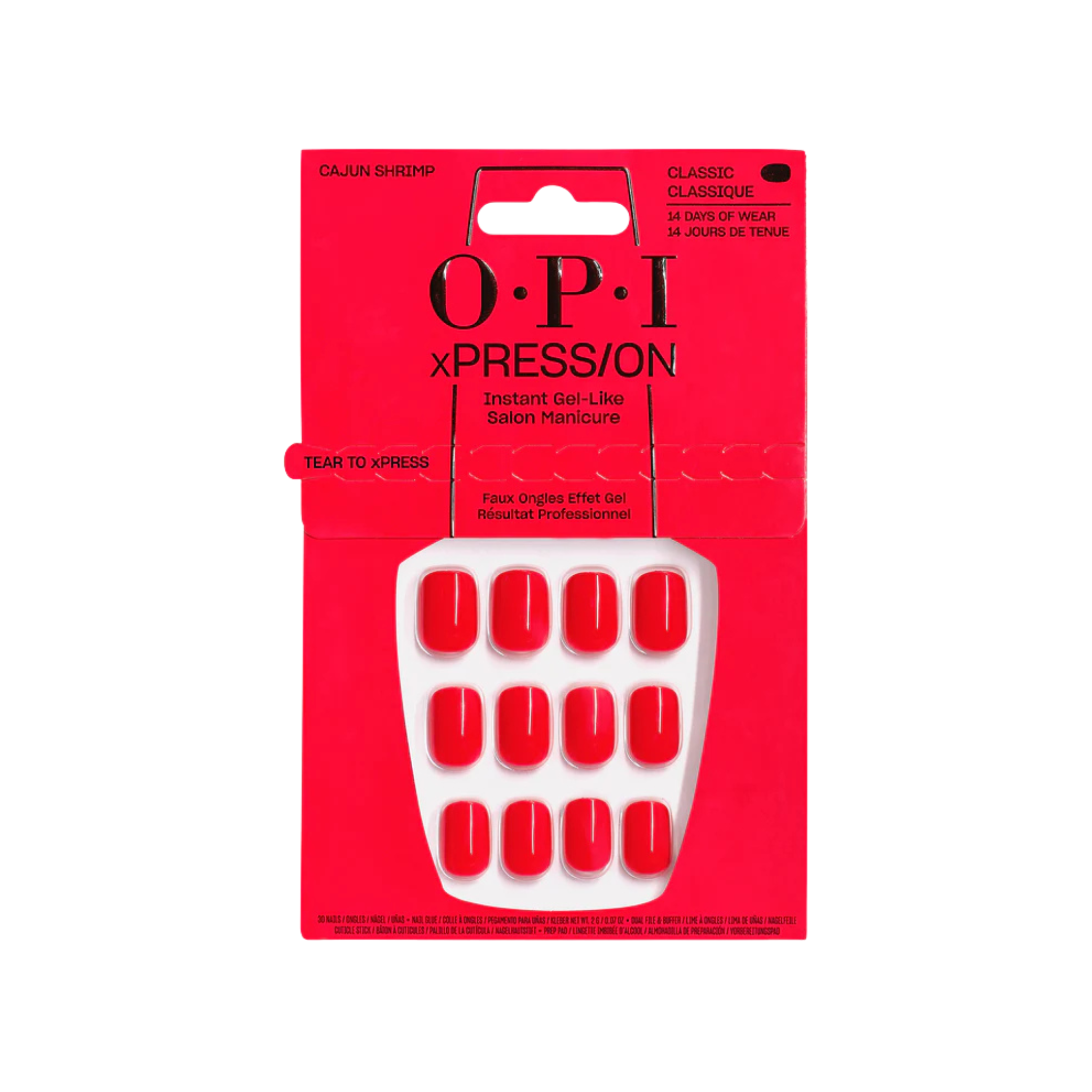 OPI. Classic Nail Set xPRESS/ON - Cajun Shrimp