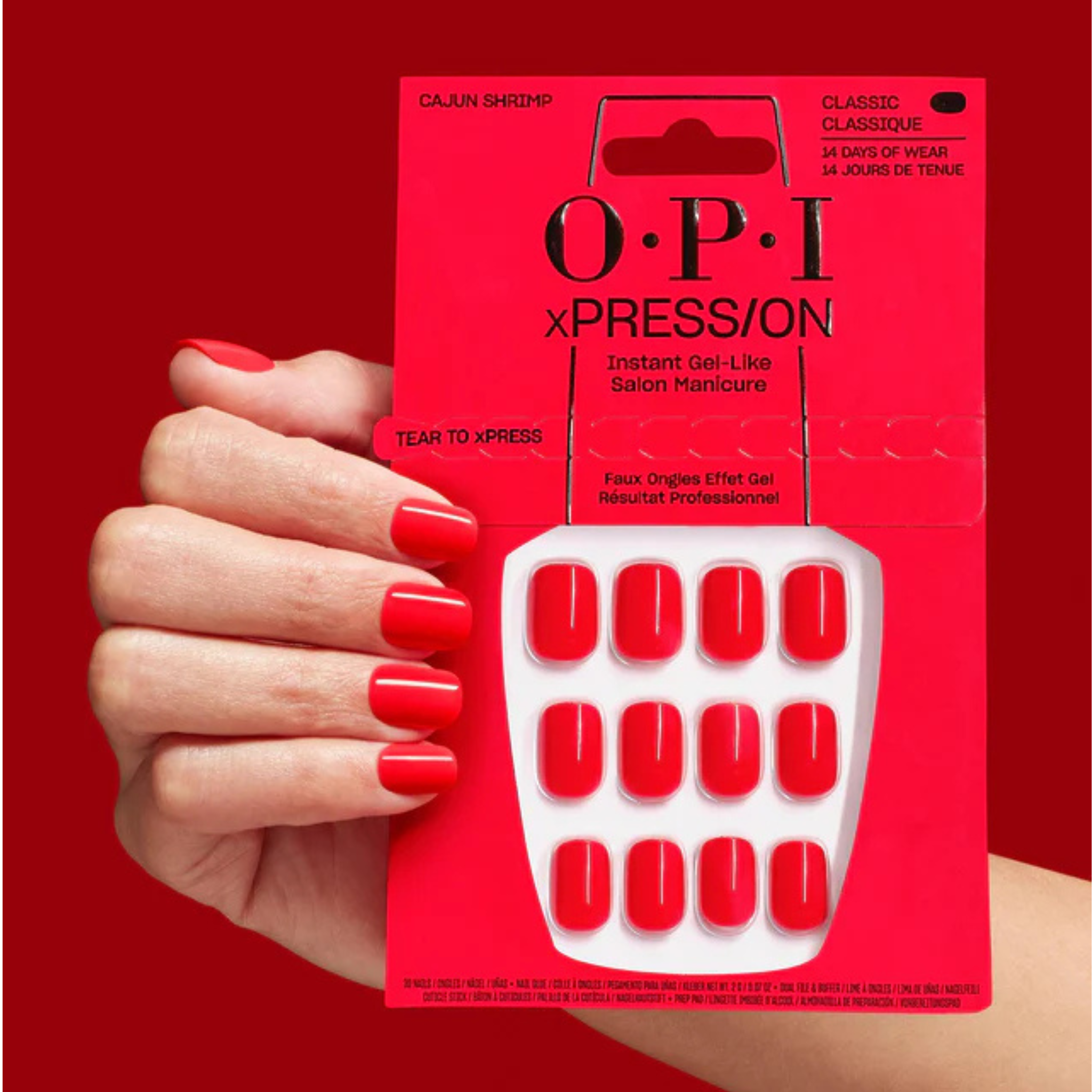 OPI. Classic Nail Set xPRESS/ON - Cajun Shrimp
