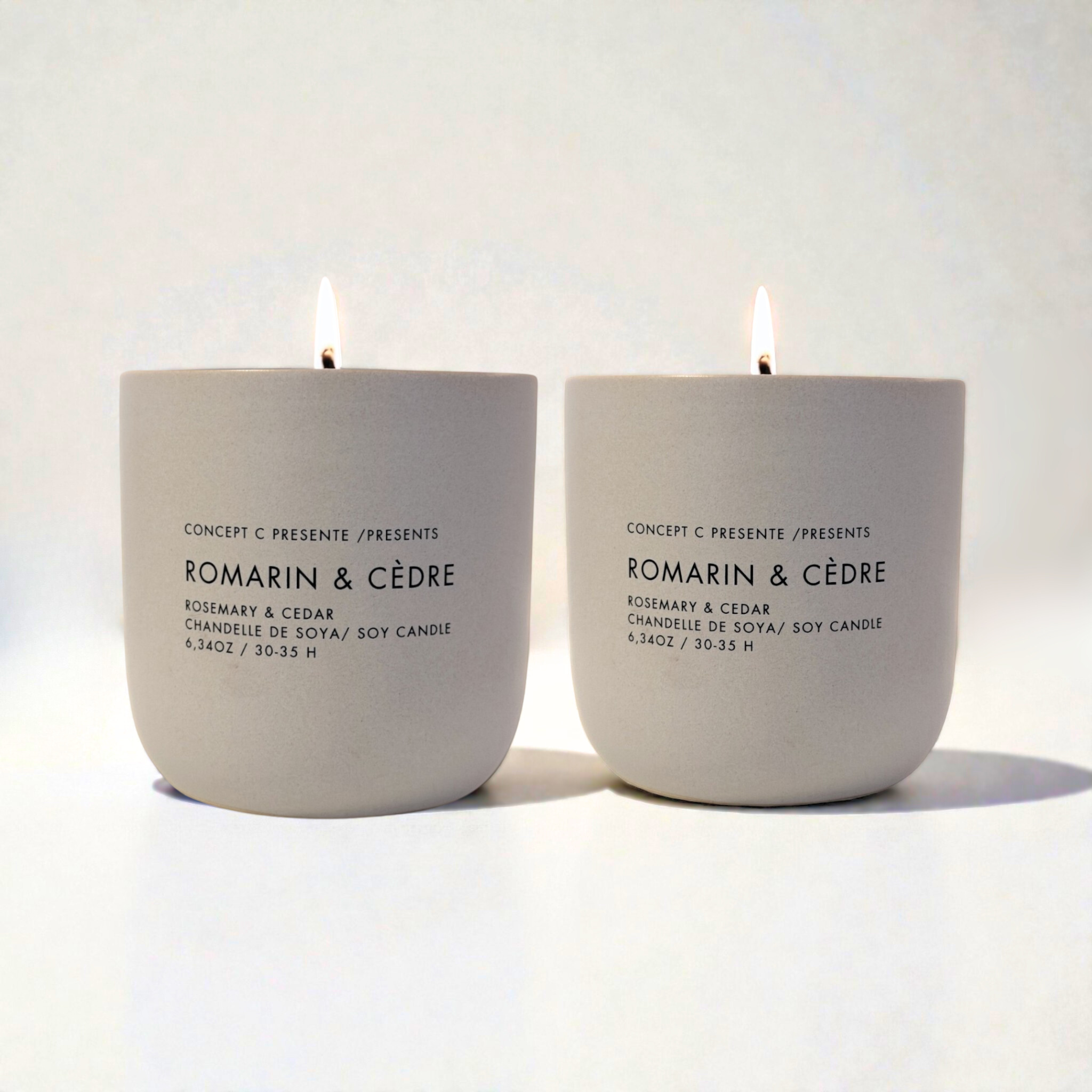 Concept C. Duo Chandelles - Romarin & Cèdre