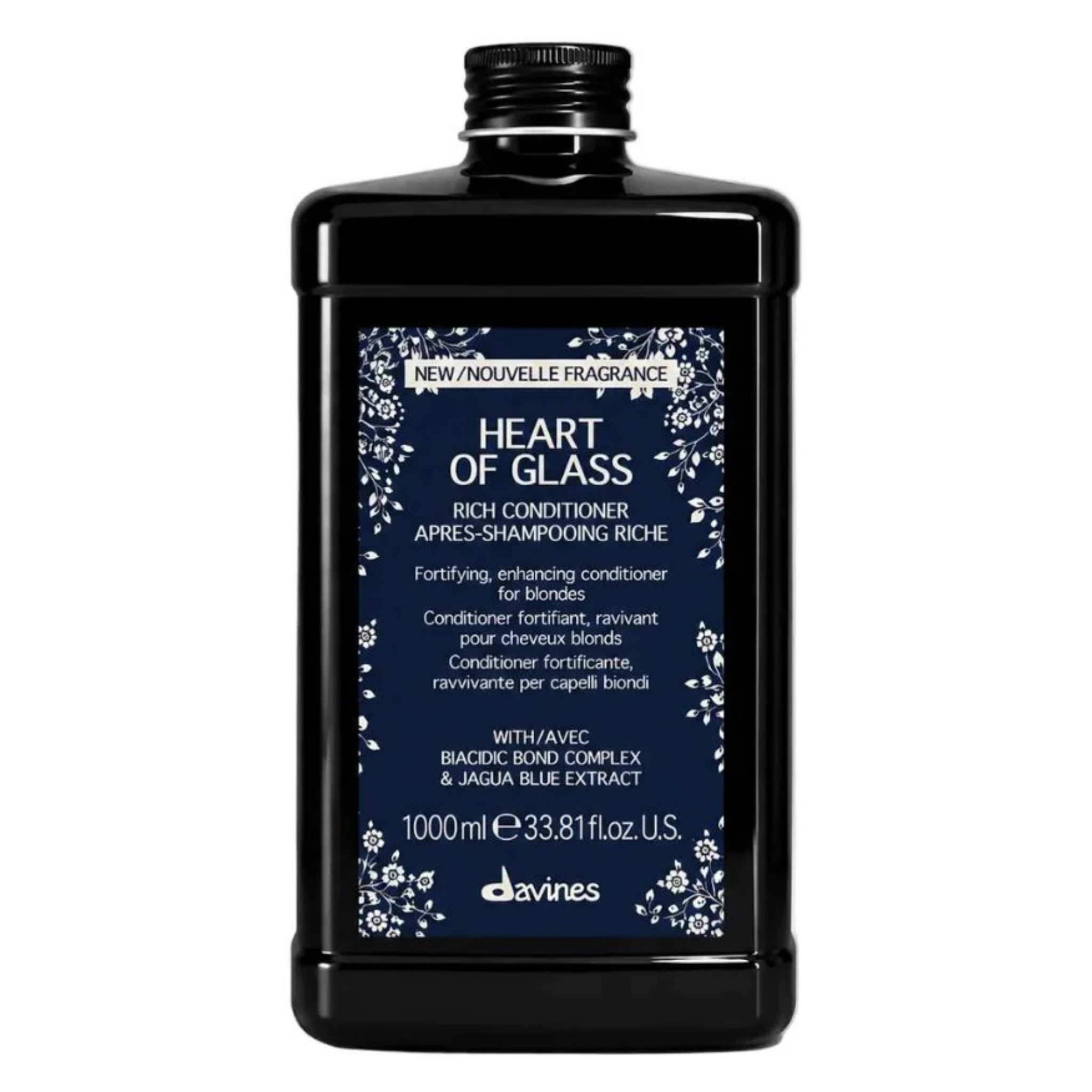 Davines. Heart Of Glass Silkening Shampoo for Blond Hair - 1000 ml
