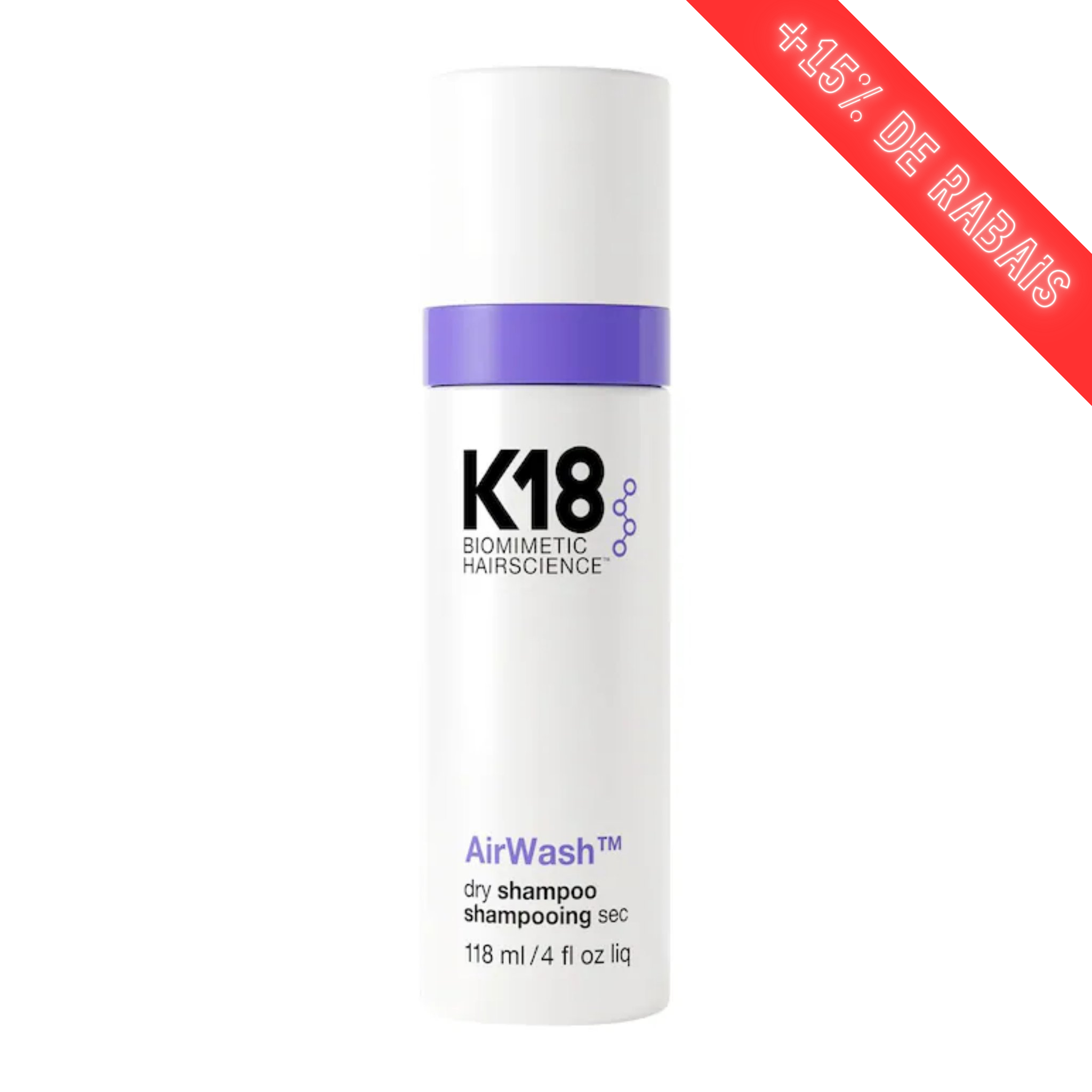 K18. Shampoing Sec AirWash - 118 ml (en solde)