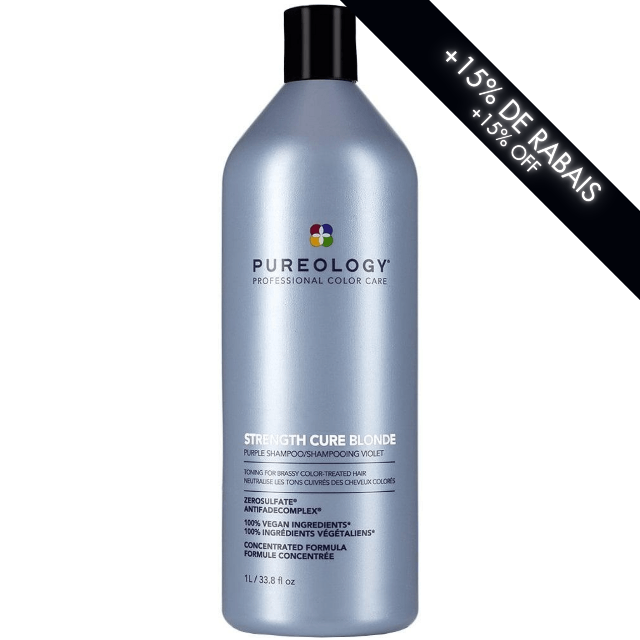 Pureology. Strength Cure Blonde Purple Shampoo - 1000 ml