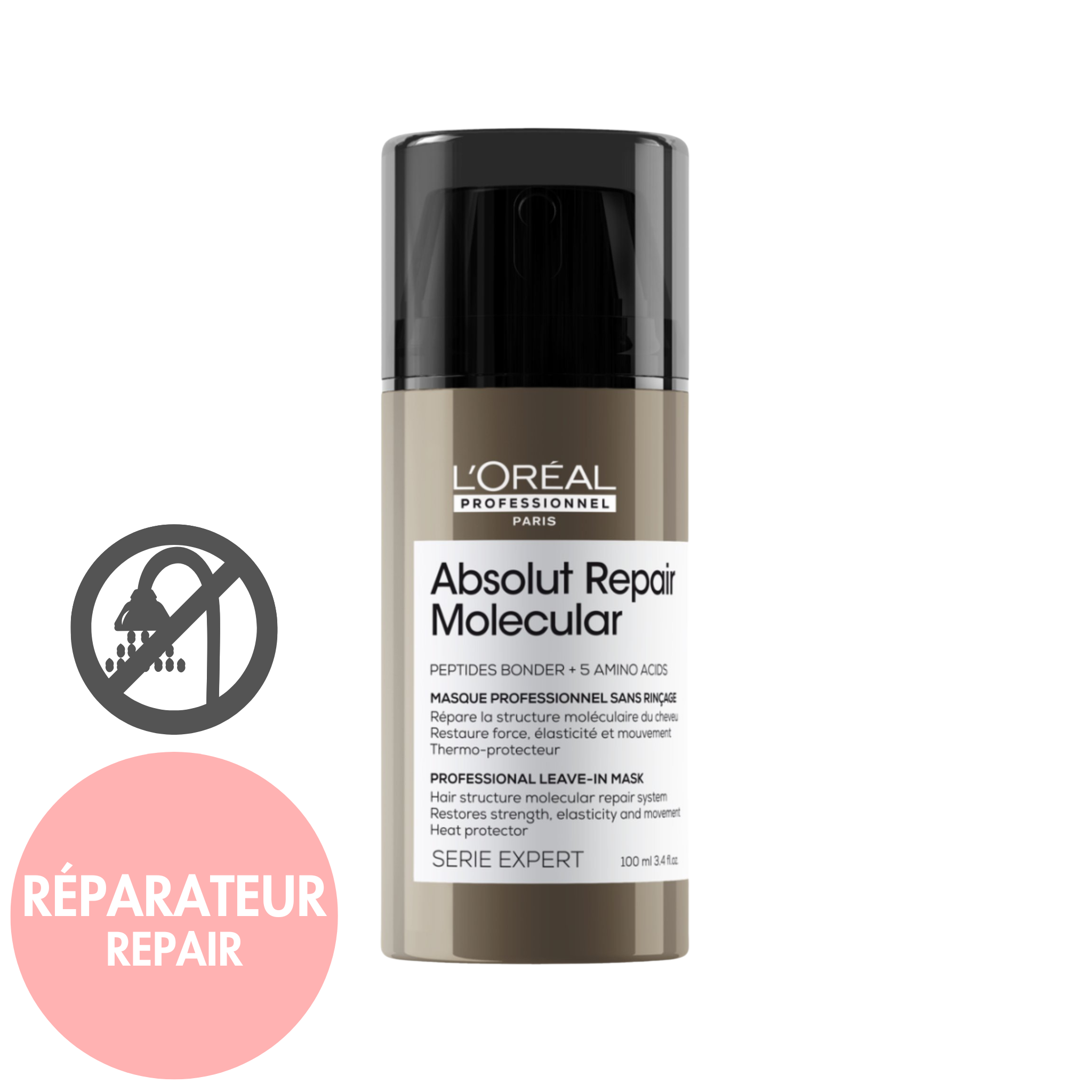 L'Oréal. Série Expert Masque Sans Rinçage Absolut Repair Molecular - 100 ml