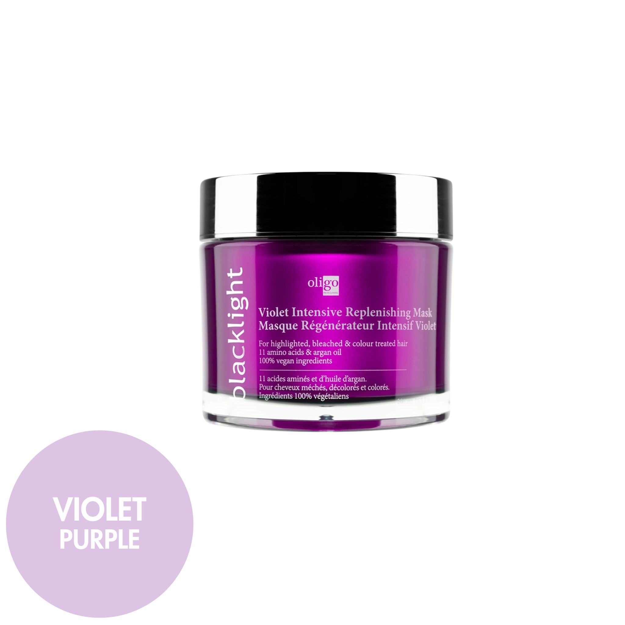 Oligo. Masque Régénérateur Intensif Violet Blacklight - 200 ml