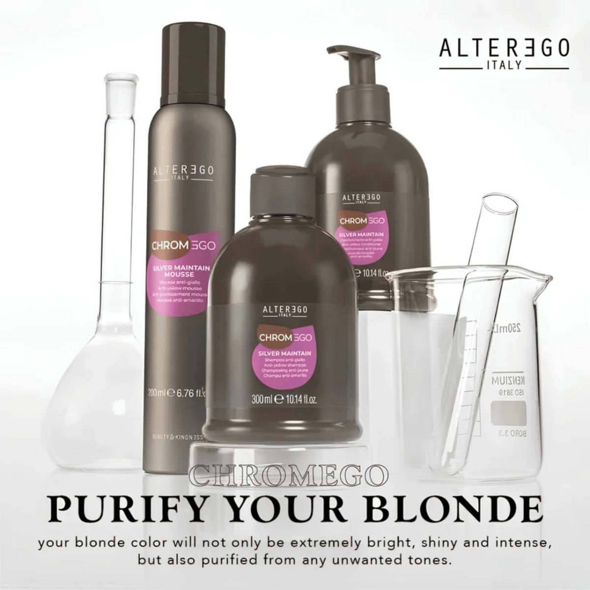 Alter Ego. ChromEgo Revitalisant Anti-Jaune Silver Maintain - 300 ml - Concept C. Shop