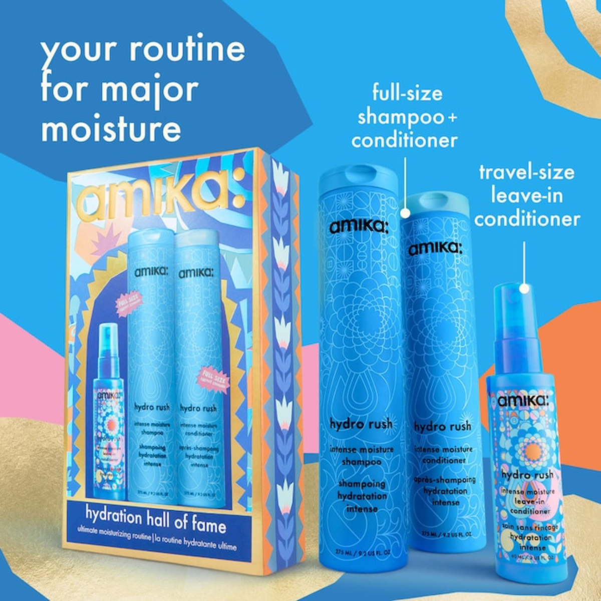 Amika. Coffret Des Fêtes - Hydratation Hall Of Fame Hydro Rush - Concept C. Shop