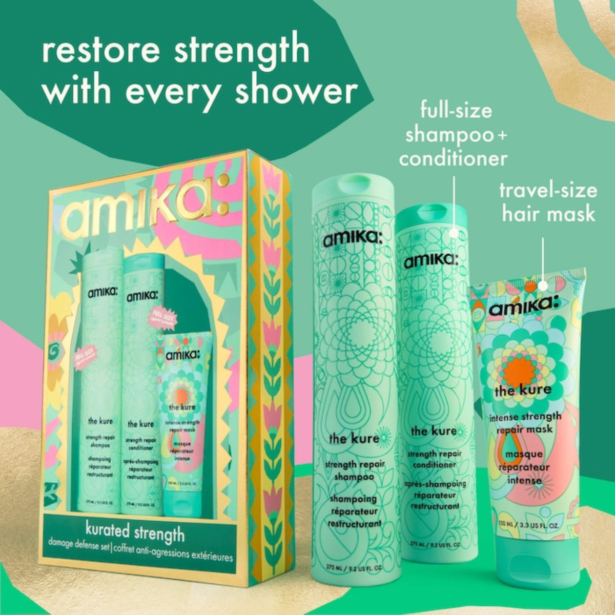 Amika. Coffret Des Fêtes - Kurated Strength The Kure - Concept C. Shop