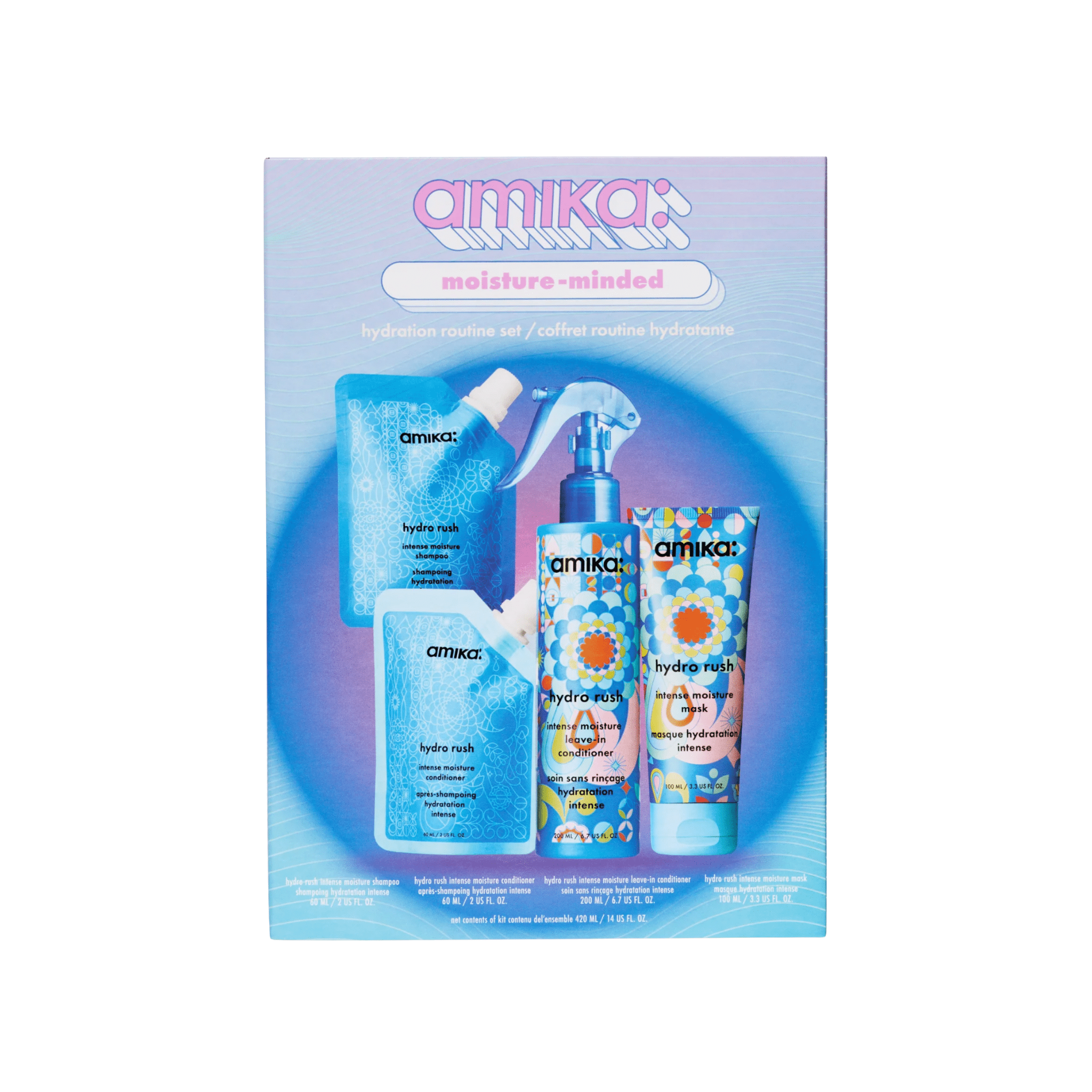 Amika. Coffret Des Fêtes Moisture - Minded - Hydro Rush - Concept C. Shop