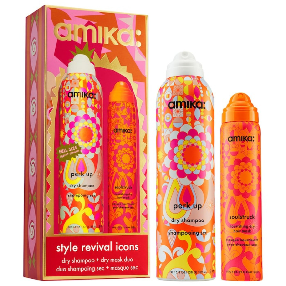 Amika. Coffret Des Fêtes - Style Revival Icons Shampoing Sec - Concept C. Shop