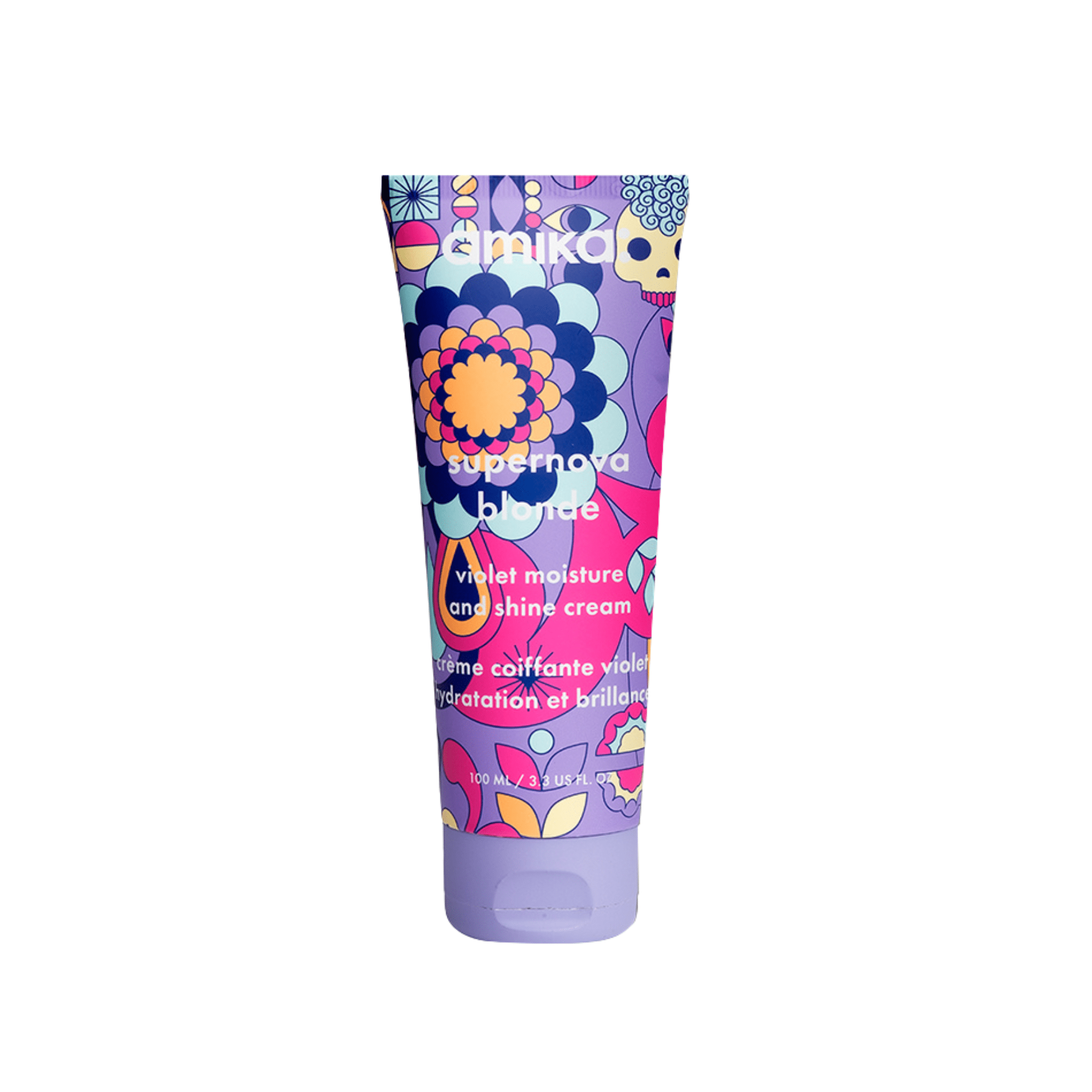 Amika. Crème Coiffante Violette Hydratation et Brillance Supernova Blonde - 100 ml - Concept C. Shop