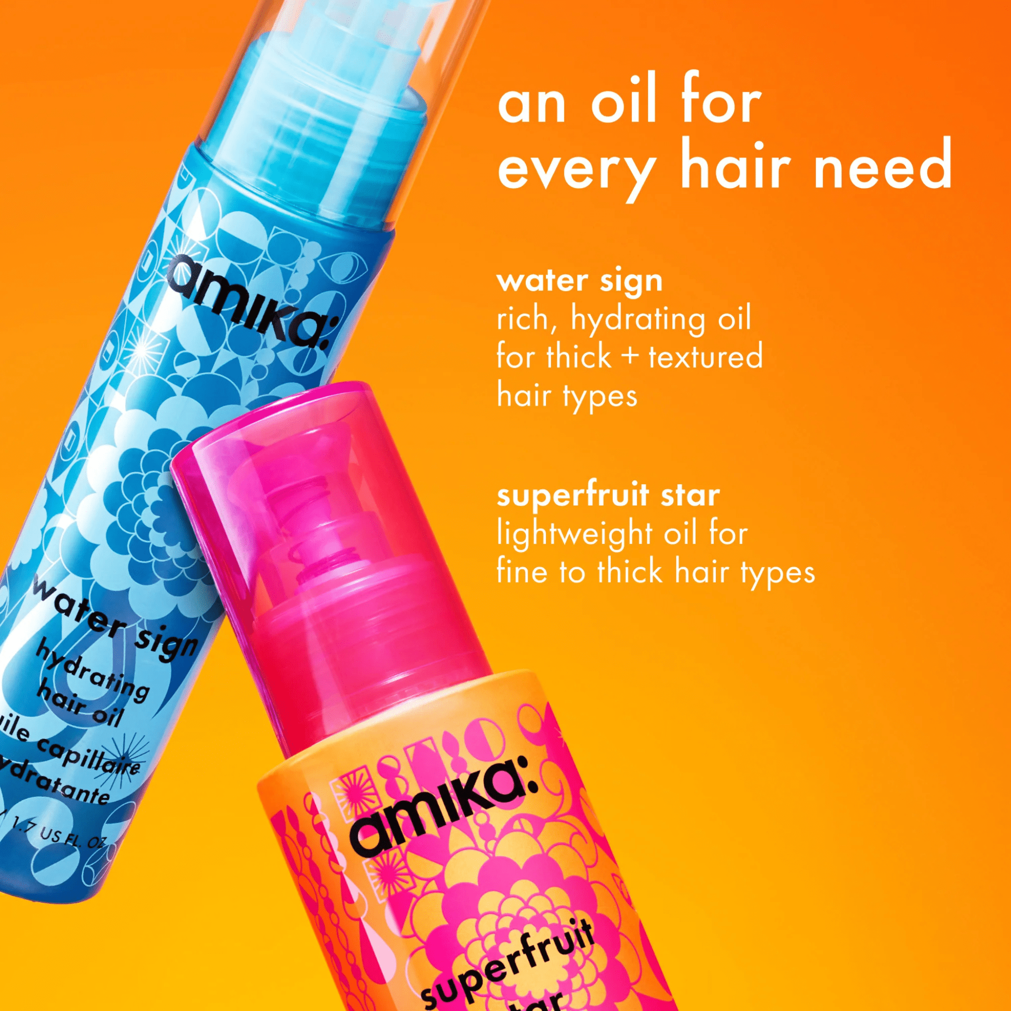 Amika. Huile Coiffante Ultra - Légère Superfruit Star - 20 ml - Concept C. Shop