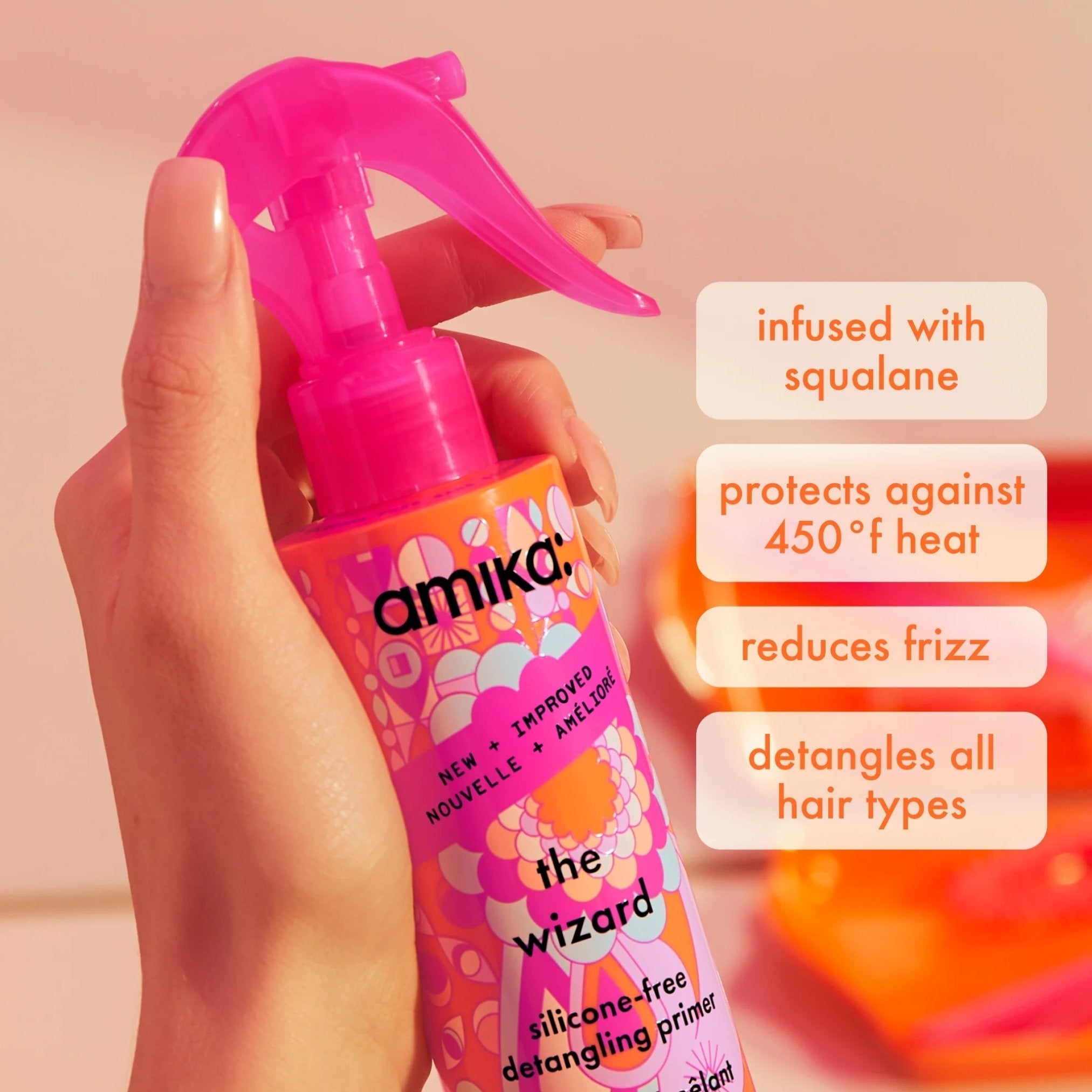 Amika. Primer Démêlant Sans Silicone The Wizard - 30 ml - Concept C. Shop