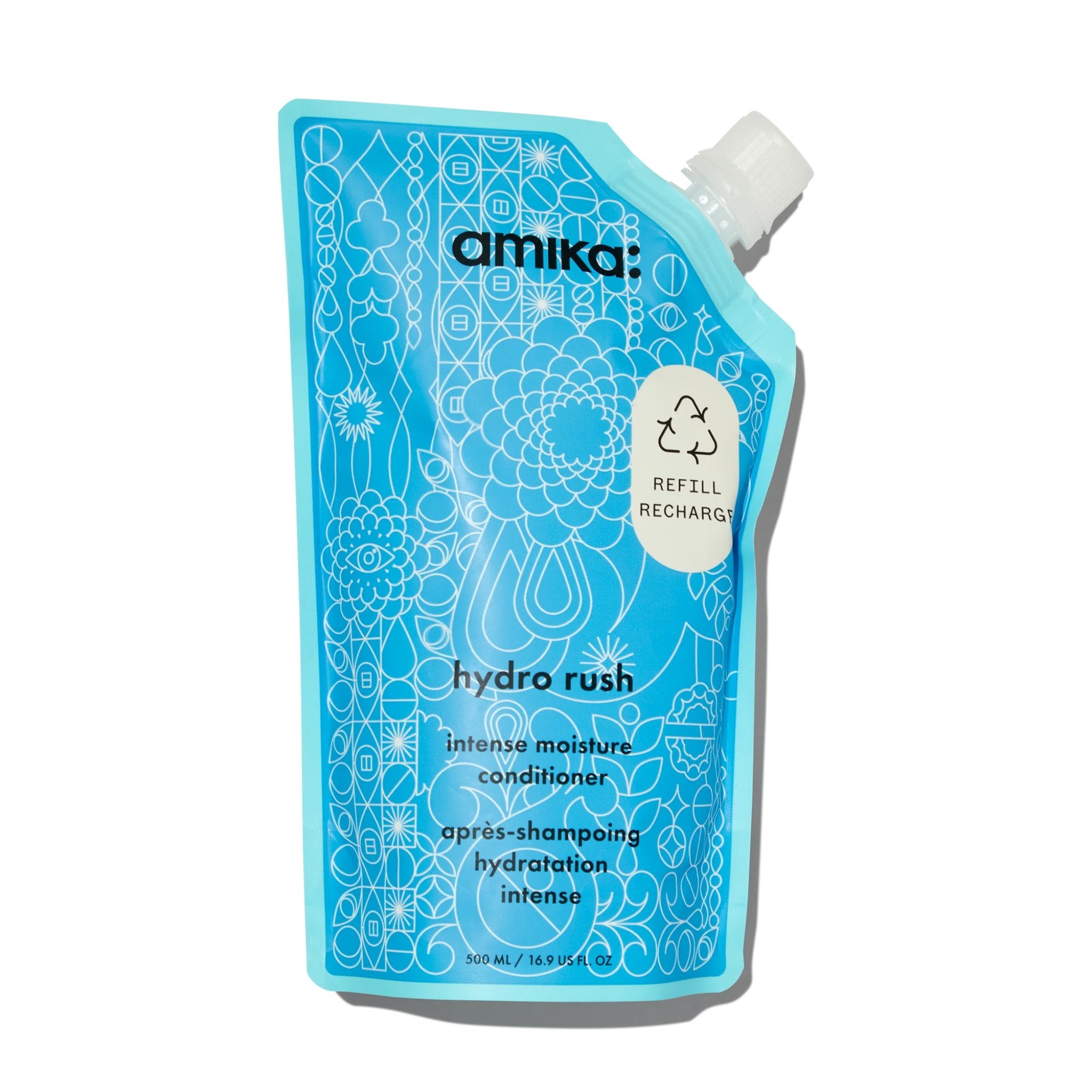 Amika. Revitalisant Hydratation Intense Hydro Rush (Recharge) - 500 ml - Concept C. Shop