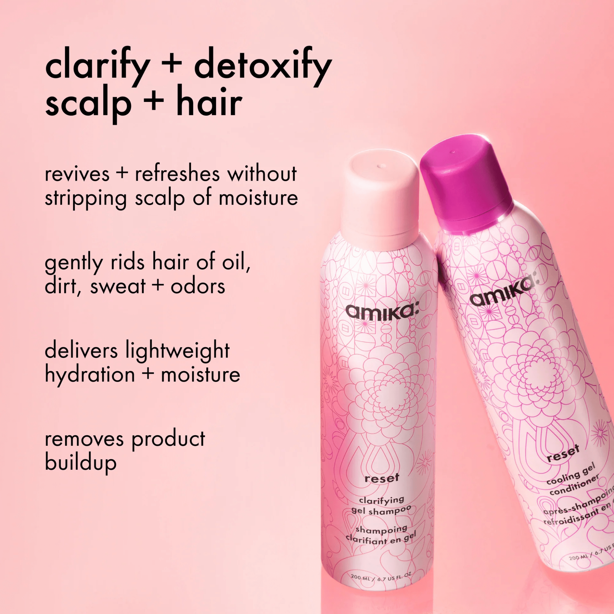 Amika. Revitalisant Rafraîchissant en Gel Reset - 200 ml - Concept C. Shop