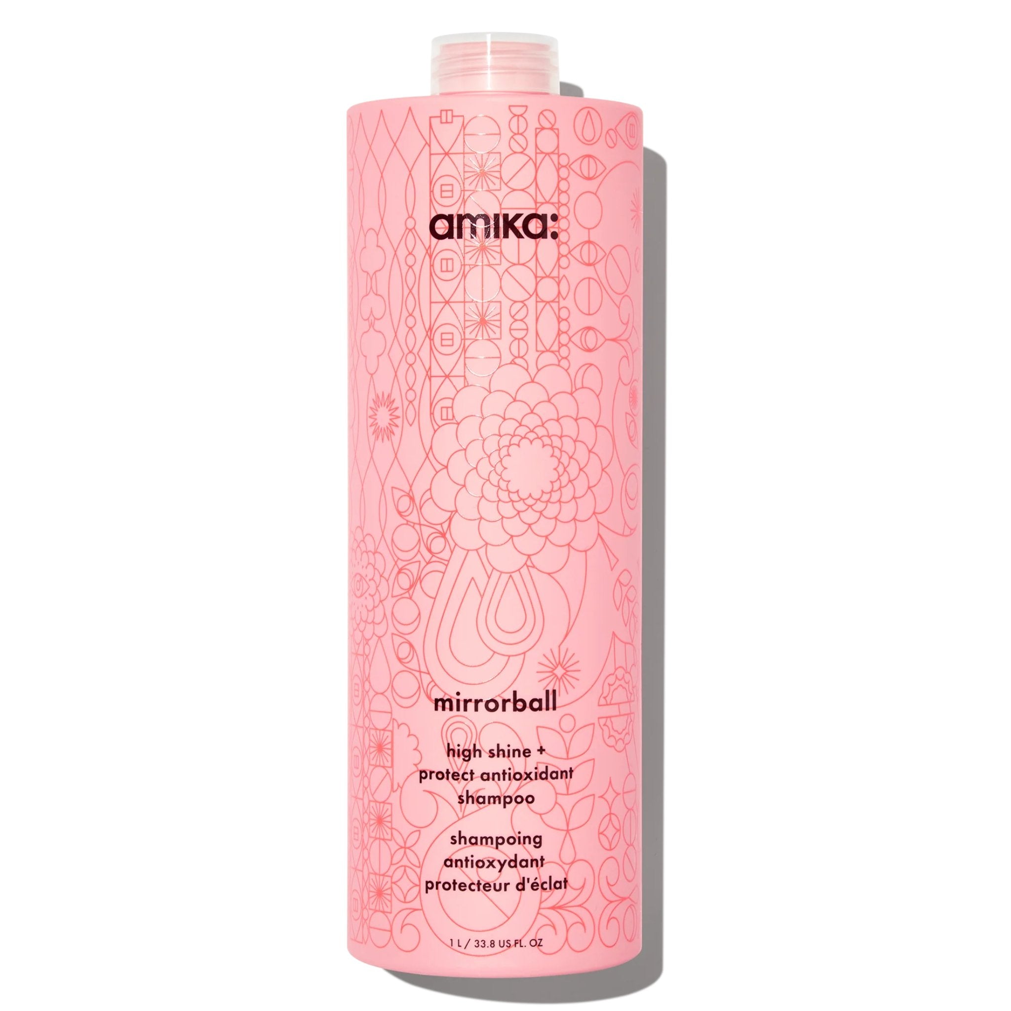 Amika. Shampoing Antioxydant Protecteur d'Éclat Mirroball - 1000 ml - Concept C. Shop