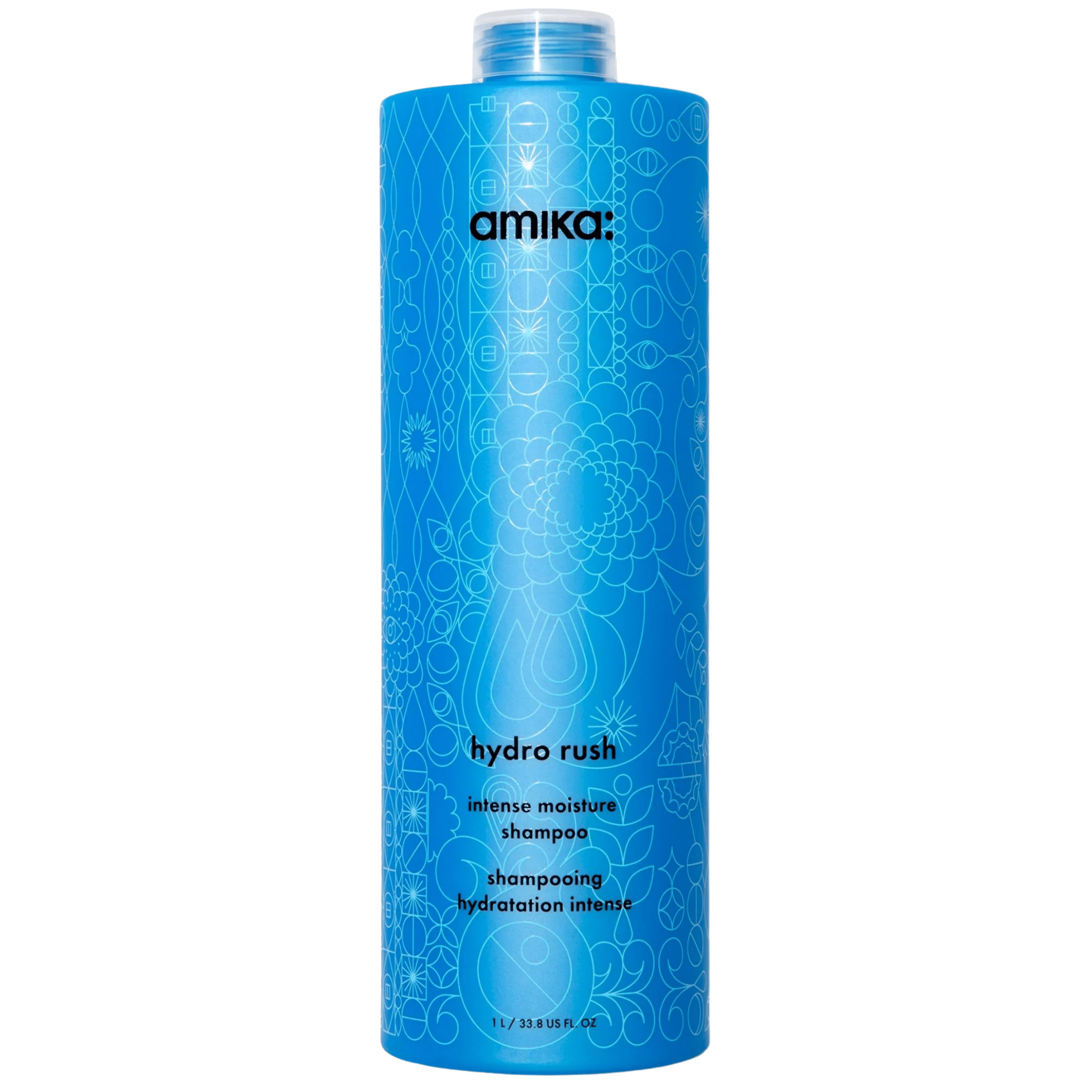 Amika. Shampoing Hydratation Intense Hydro Rush - 1000 ml - Concept C. Shop