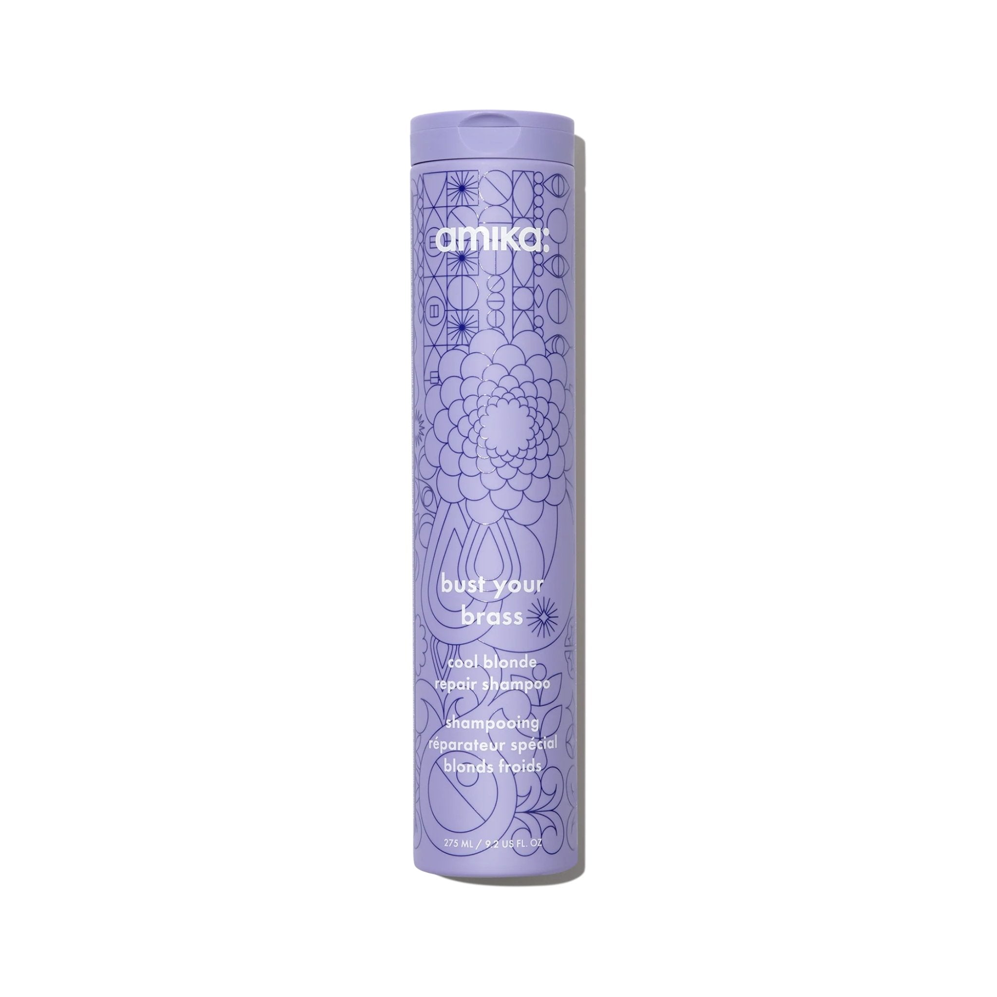 Amika. Shampoing Réparateur Blonds Froids Bust Your Brass - 275 ml - Concept C. Shop