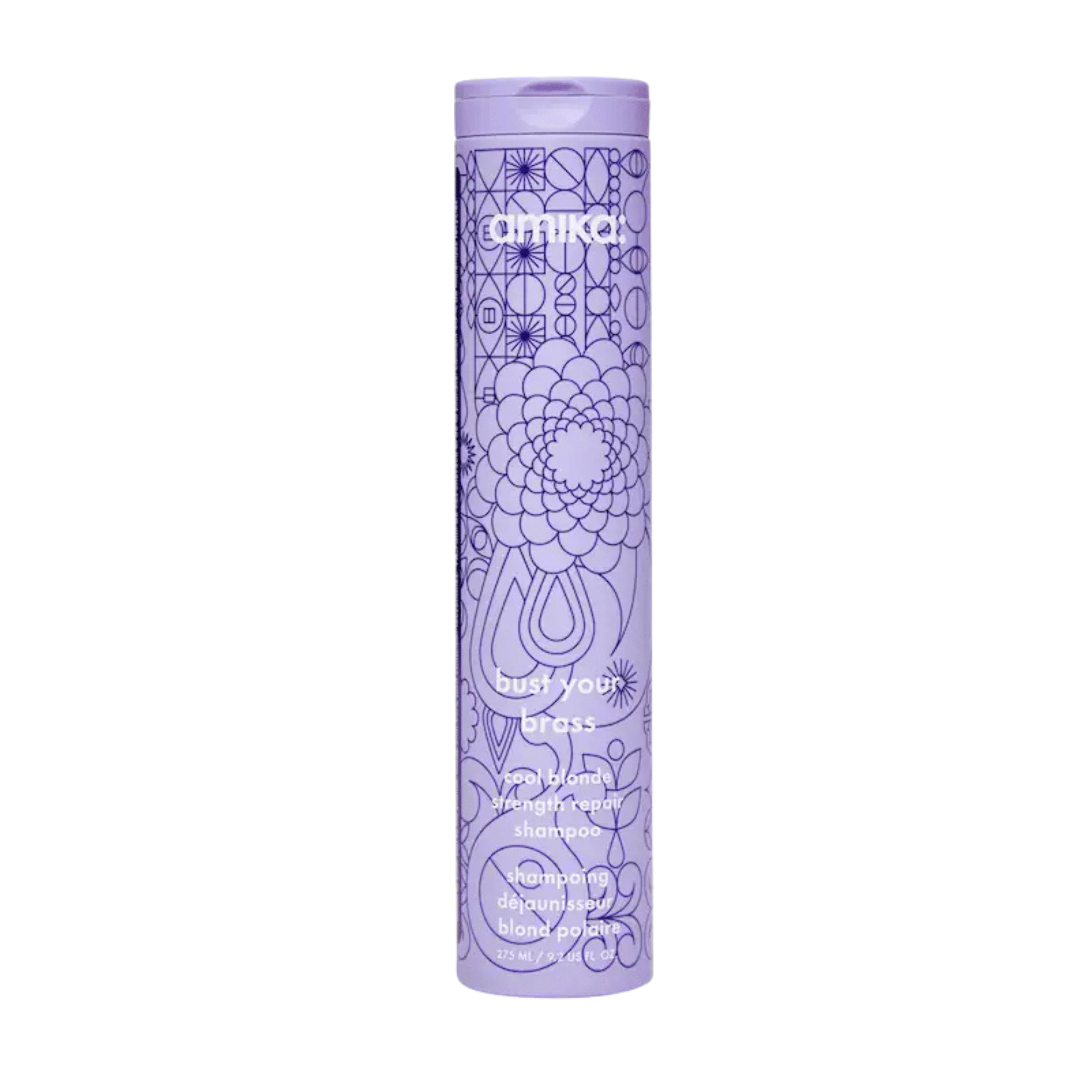 Amika. Shampoing Réparateur Blonds Froids Bust Your Brass - 275 ml - Concept C. Shop