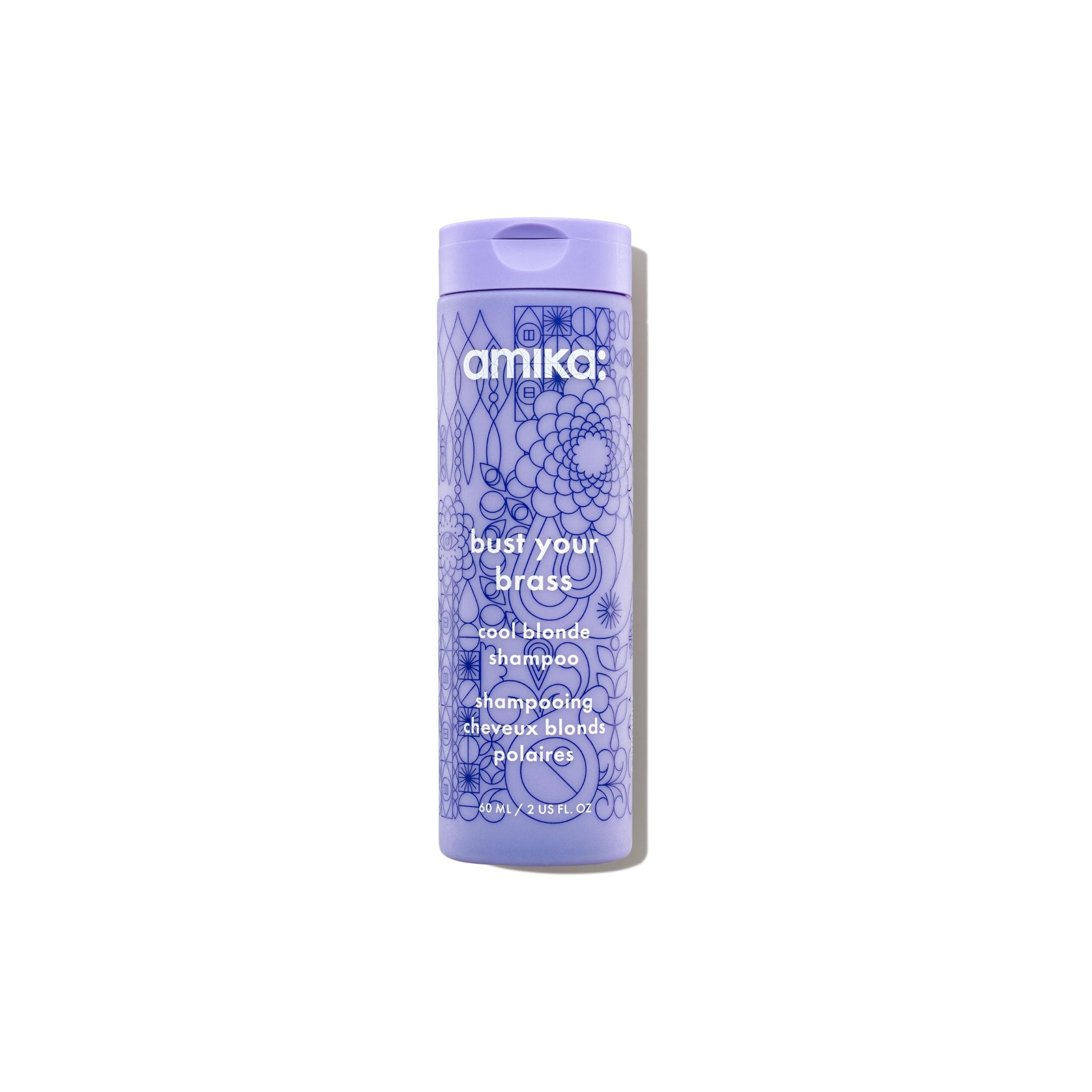 Amika. Shampoing Réparateur Blonds Froids Bust Your Brass - 60 ml - Concept C. Shop