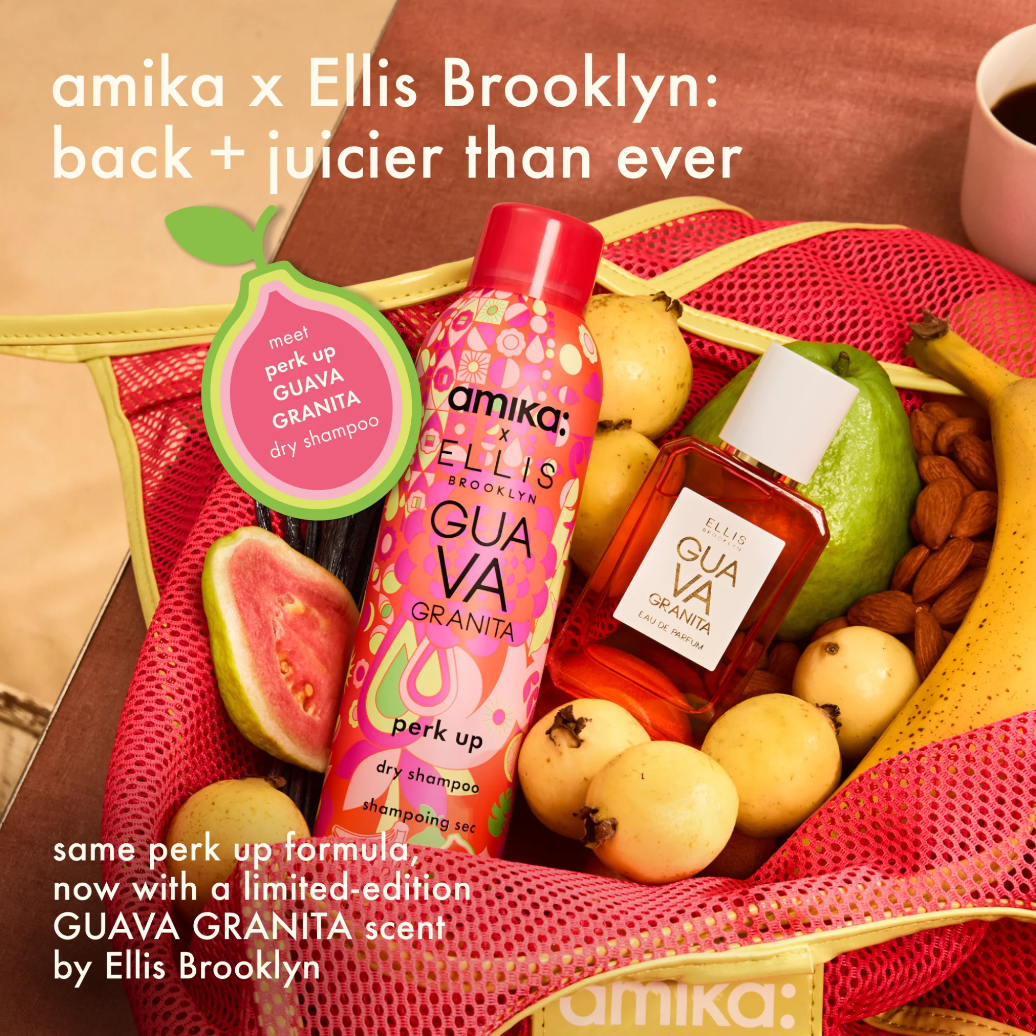 Amika. Shampoing Sec Perk Up Édition Limitée - Guava Granita - 189 ml - Concept C. Shop