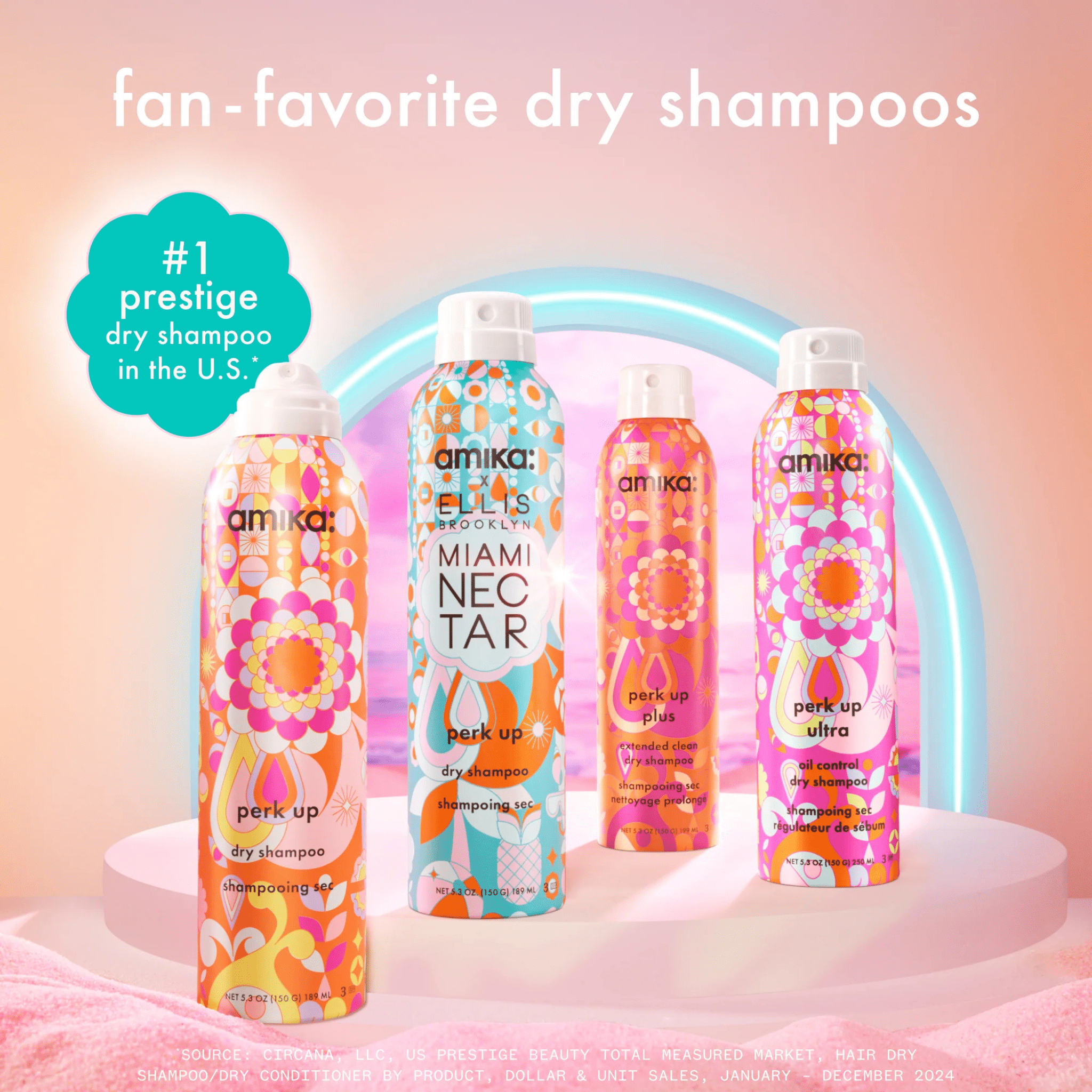 Amika. Shampoing Sec Perk Up Miami Nectar - 189 ml - Concept C. Shop