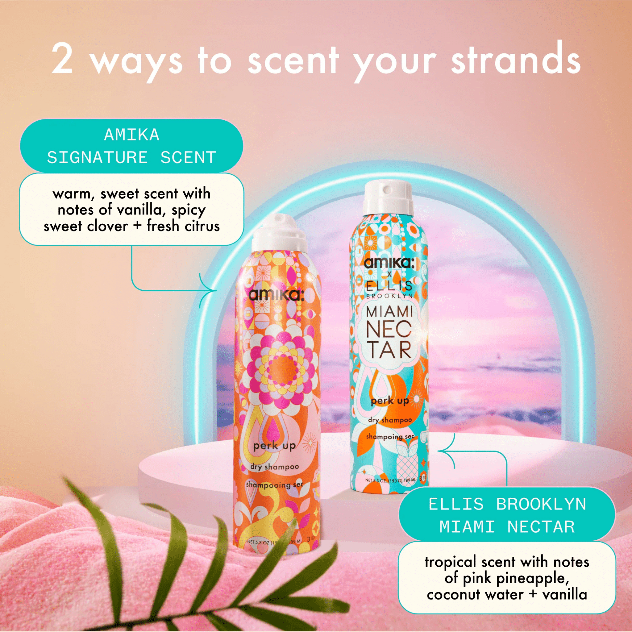 Amika. Shampoing Sec Perk Up Miami Nectar - 189 ml - Concept C. Shop