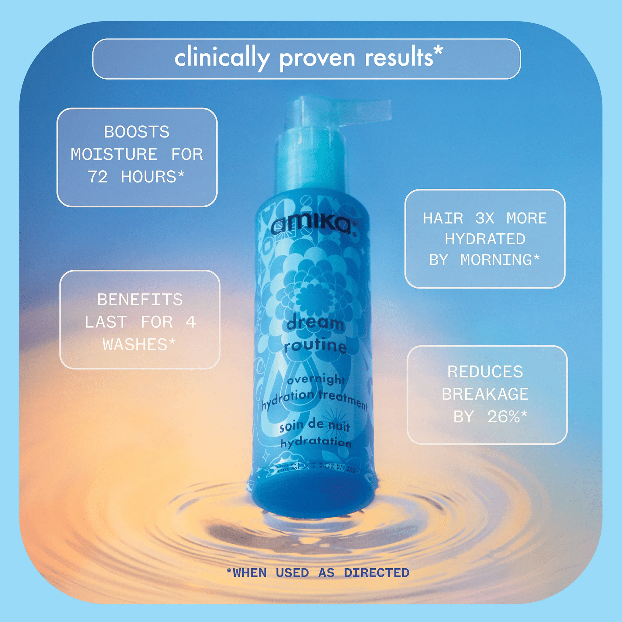 Amika. Soin de Nuit Hydratation Dream Routine - 100 ml - Concept C. Shop