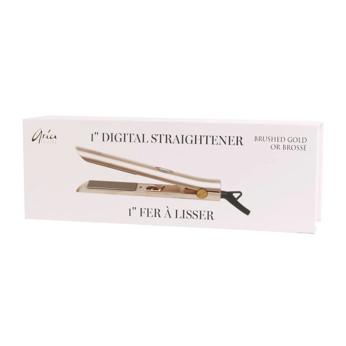 Aria Beauty. Fer Plat Numérique Ultra - Mince Or Brossé - 1 Po - Concept C. Shop