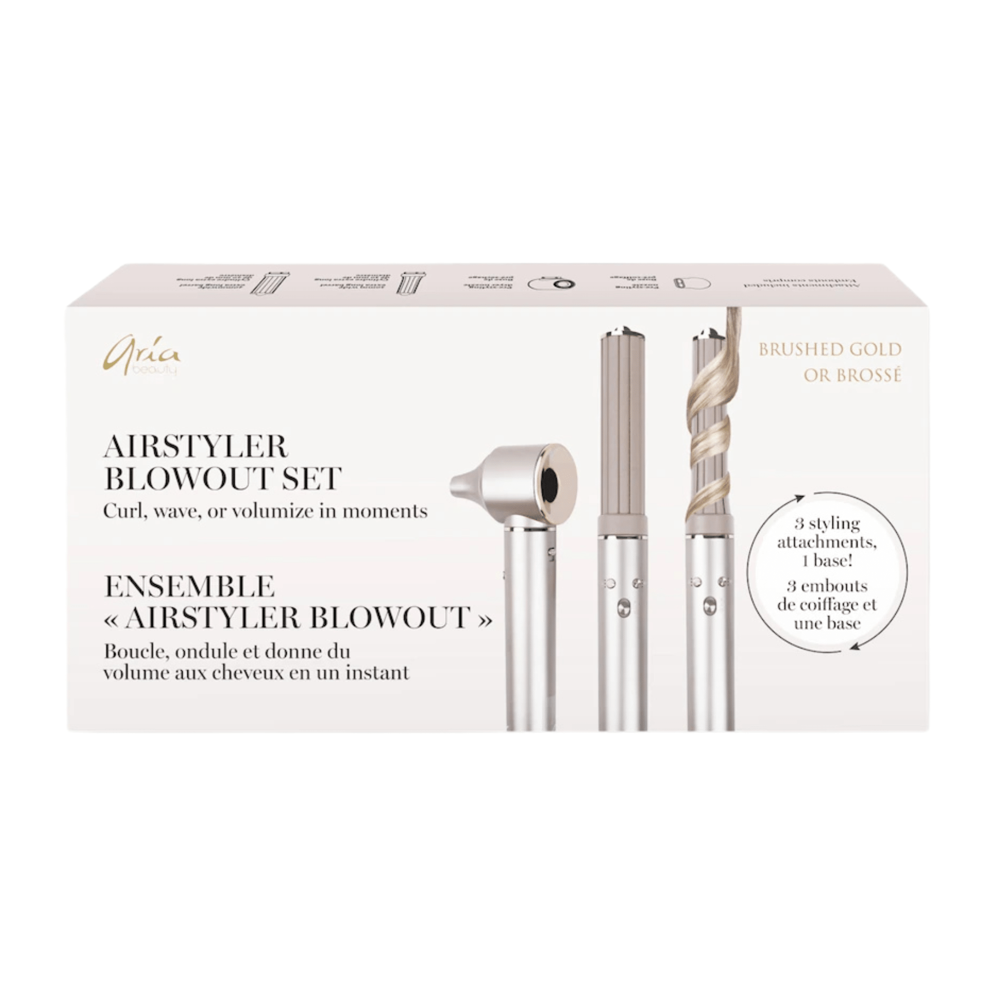 Aria Beauty. Outil Multi - Coiffant Airstyler - Or Brossé - Concept C. Shop