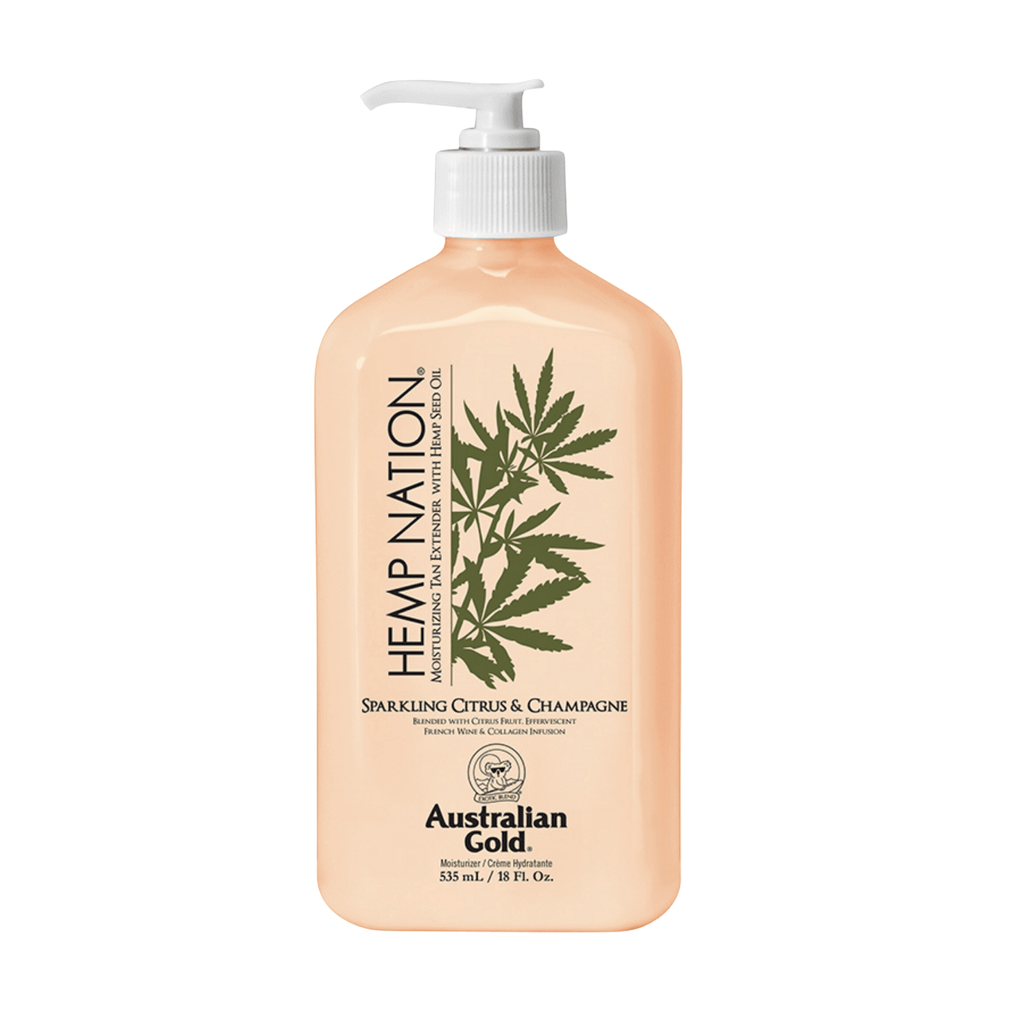 Australian Gold. Hemp Nation Prolongateur de Bronzage Champagne et Agrumes Pétillants - 535 ml - Concept C. Shop