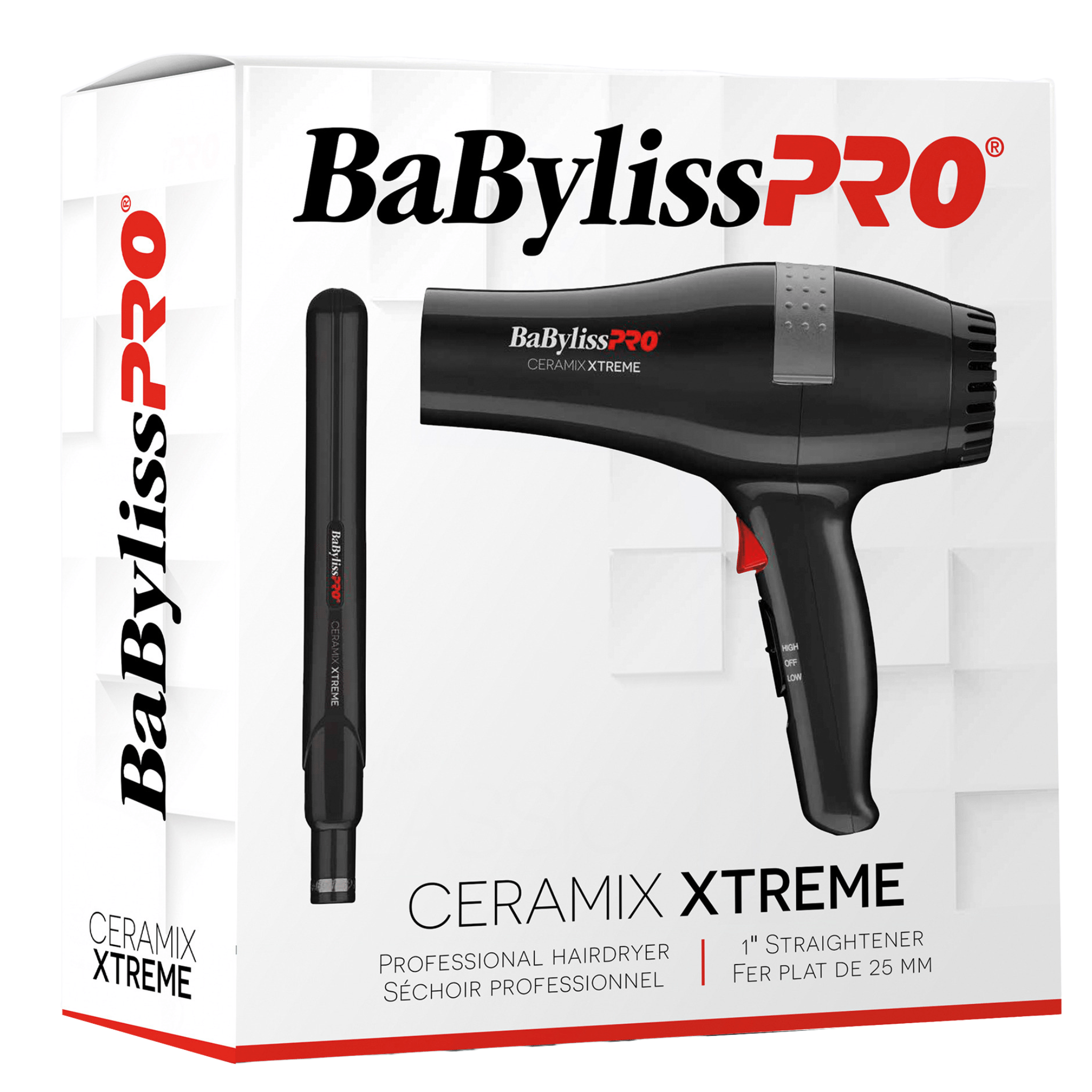 Babyliss. Duo Séchoir + Fer Plat en céramique - 1 po - Concept C. Shop