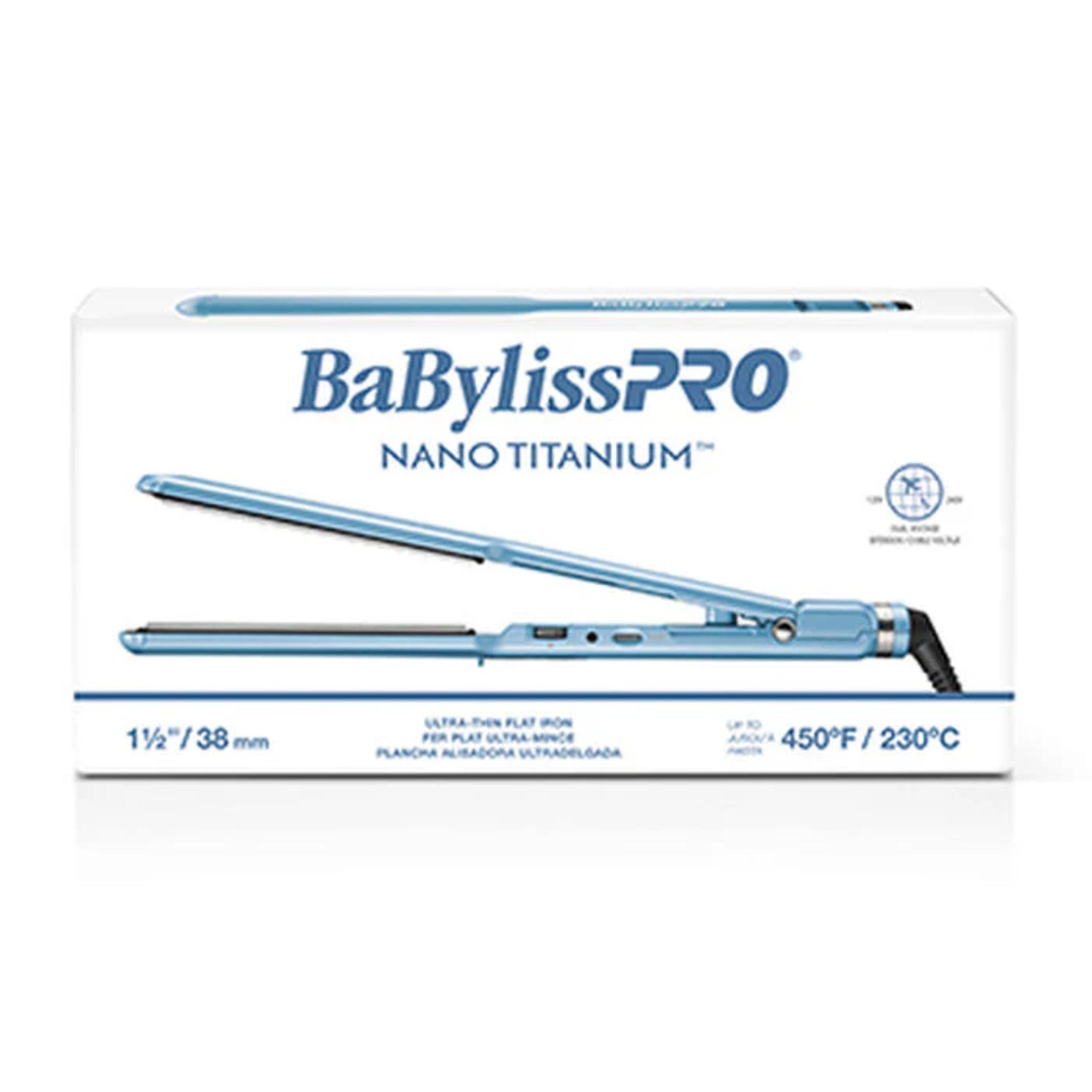 Babyliss. Fer Plat Ultra - Mince en Nano - Titane et Céramique - 1 1/2 po - Concept C. Shop