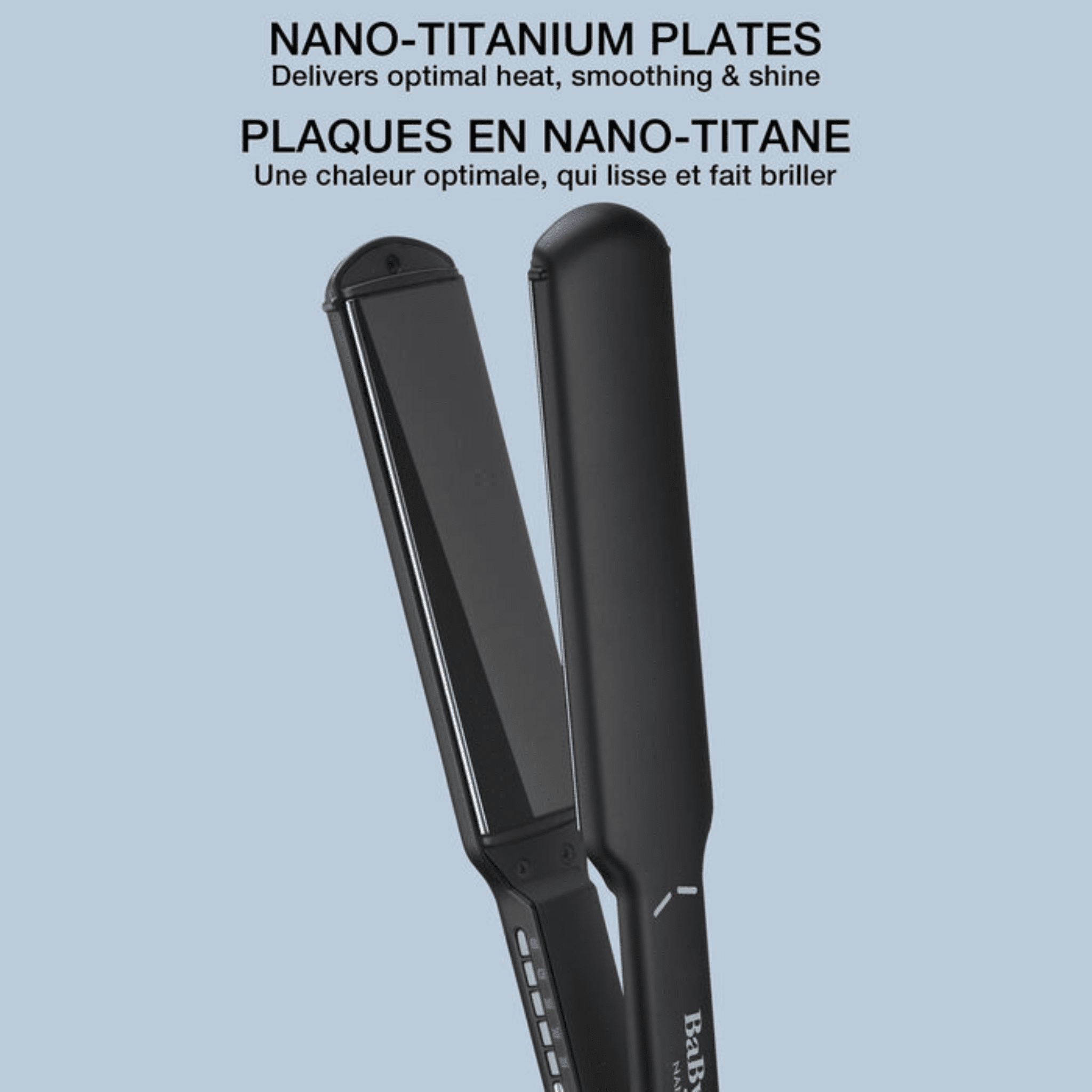Babyliss. Fer Plat Ultra - Mince Nano Titanium Plaques En Titane Noir - 1 1/2 Po - Concept C. Shop