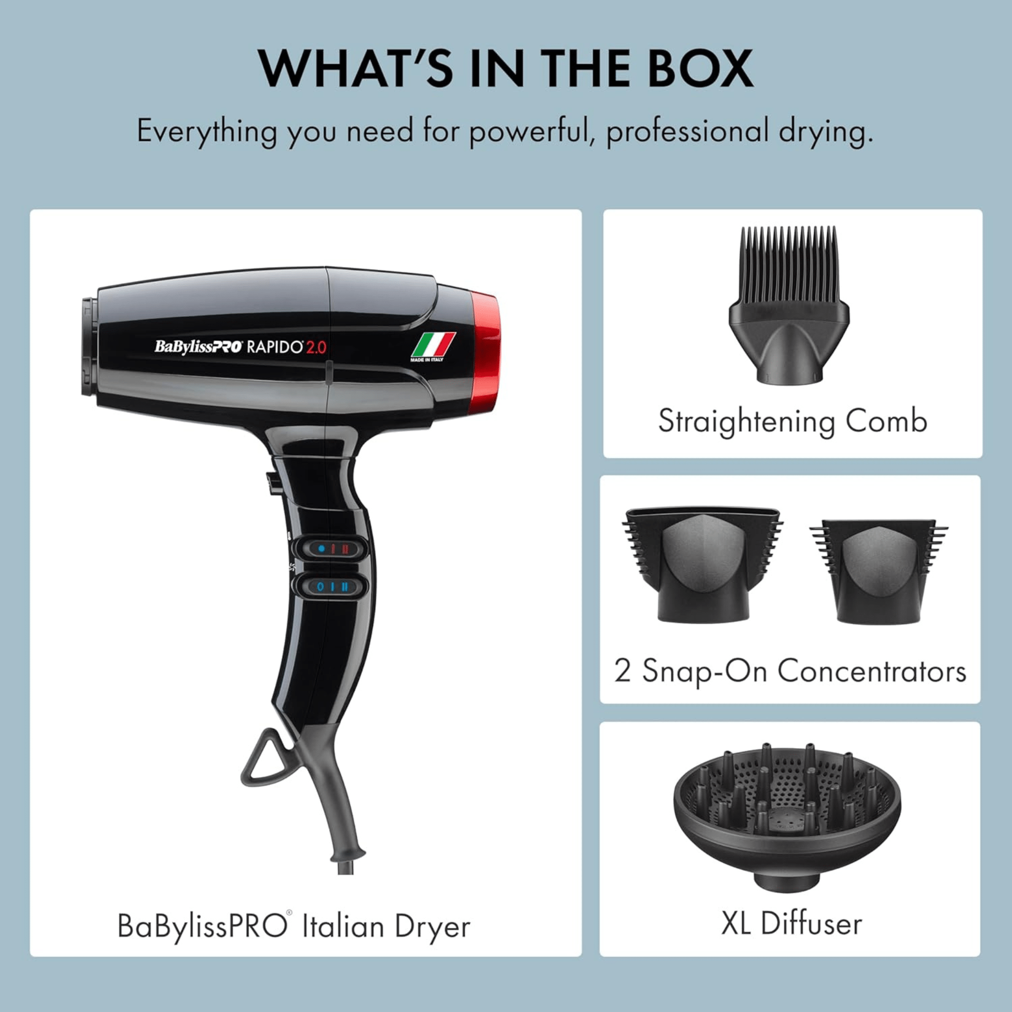 Babyliss. Séchoir Haute Performance Rapido 2.0 - Concept C. Shop