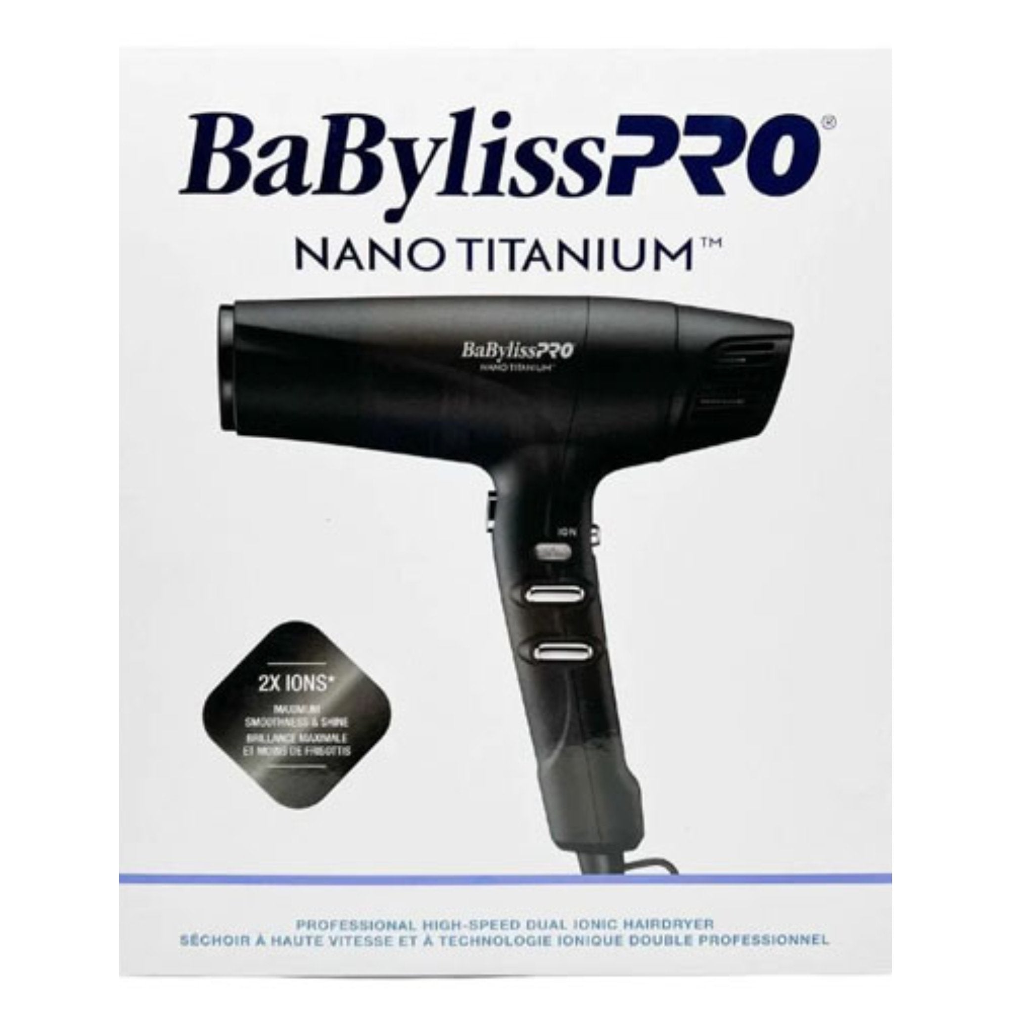 Babyliss. Séchoir Ionique Double à Haute Vitesse - Noir - Concept C. Shop