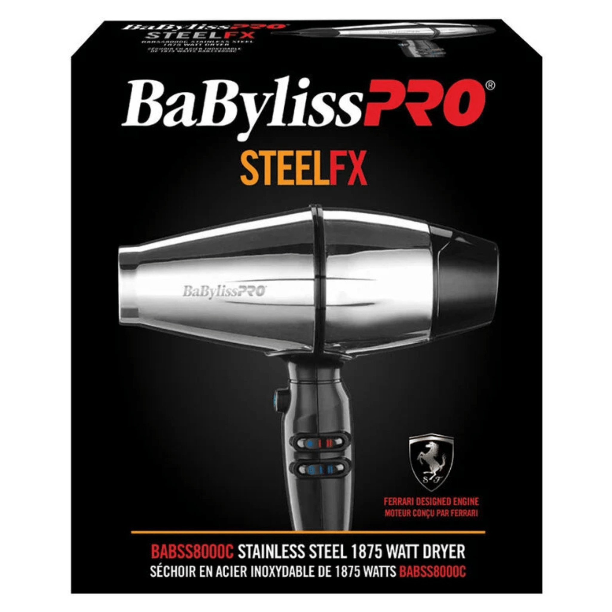 Babyliss. Séchoir Professionnel SteelFX en Acier Inoxydable - Concept C. Shop