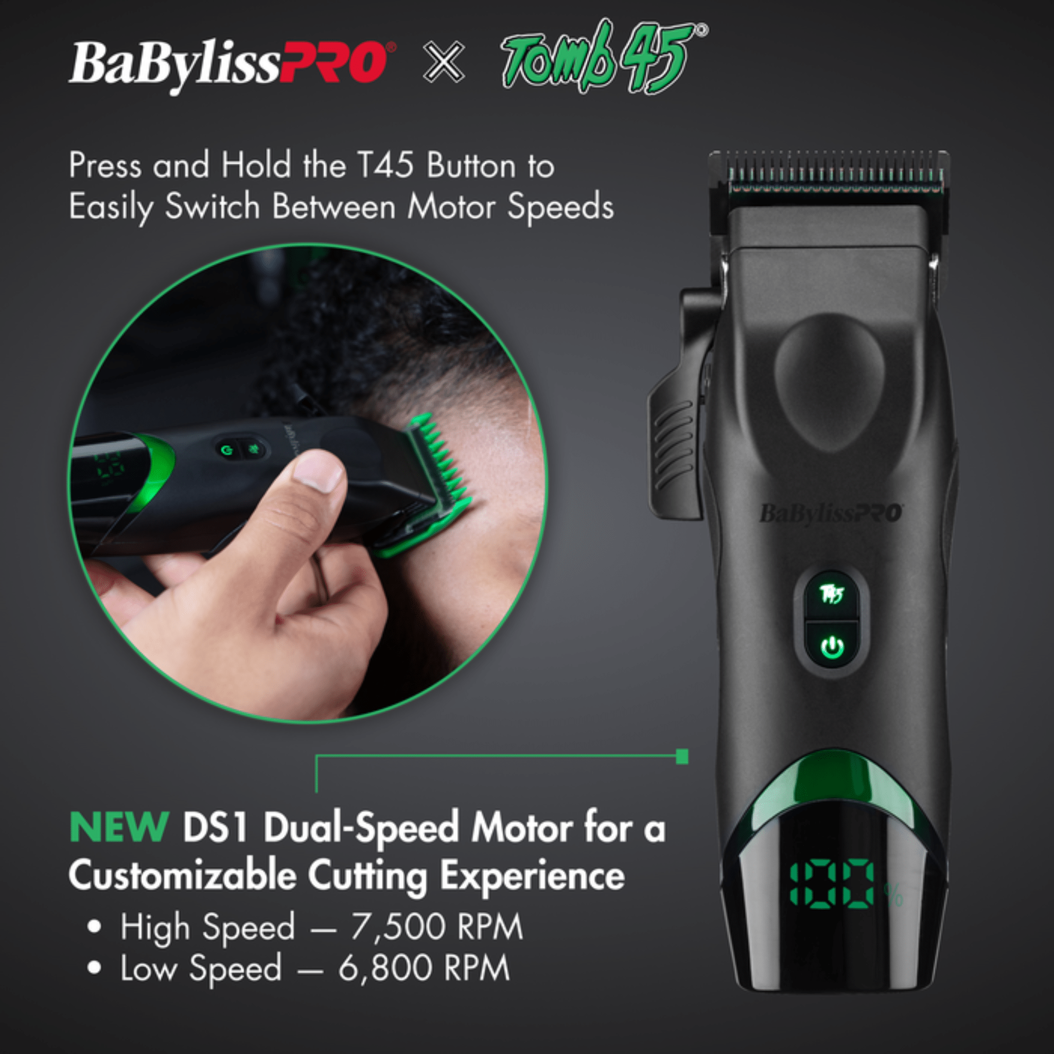 Babyliss. Tondeuse à Chargement Sans Fil Tomb45 - Concept C. Shop
