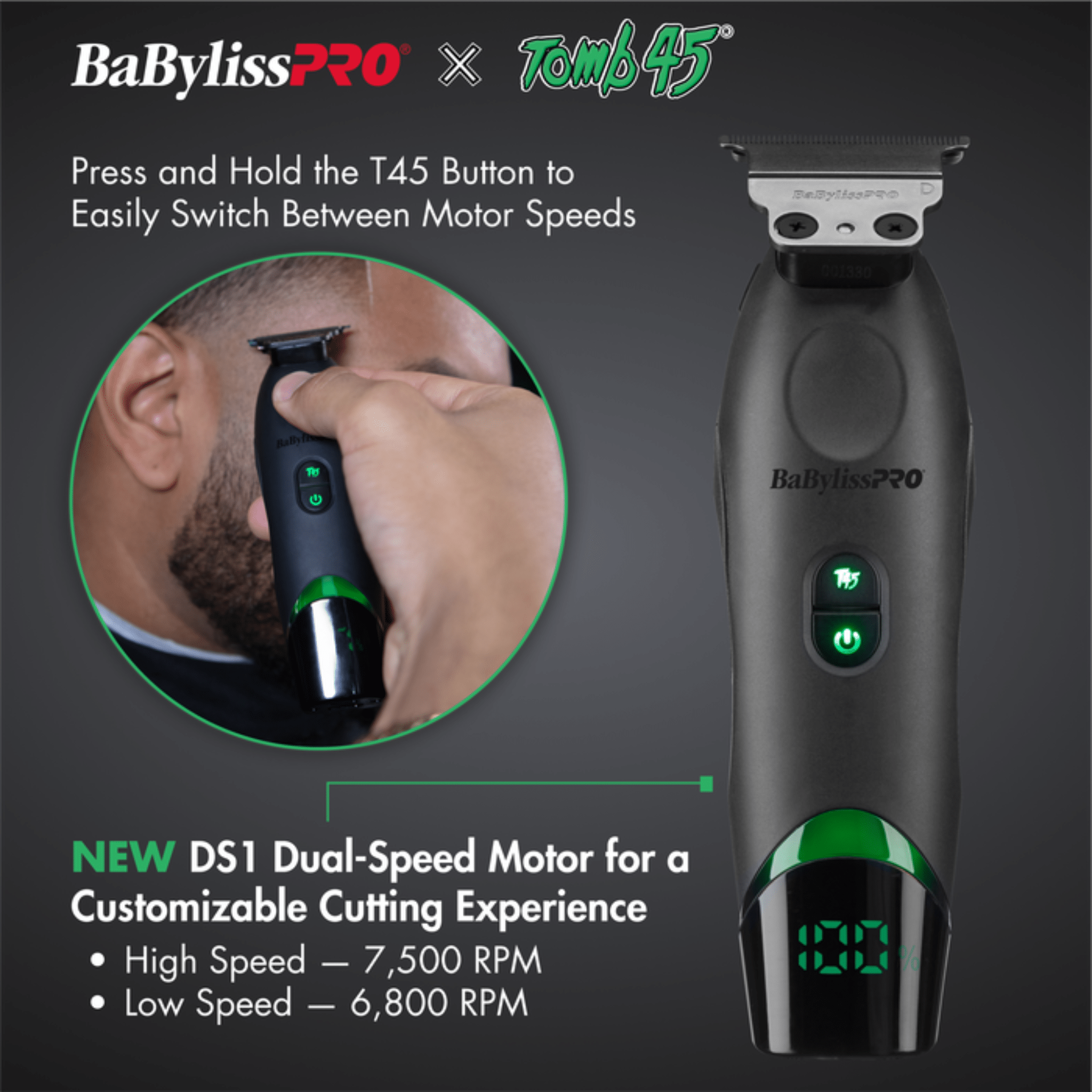 Babyliss. Tondeuse de Finition à Chargement Sans Fil Tomb45 - Concept C. Shop