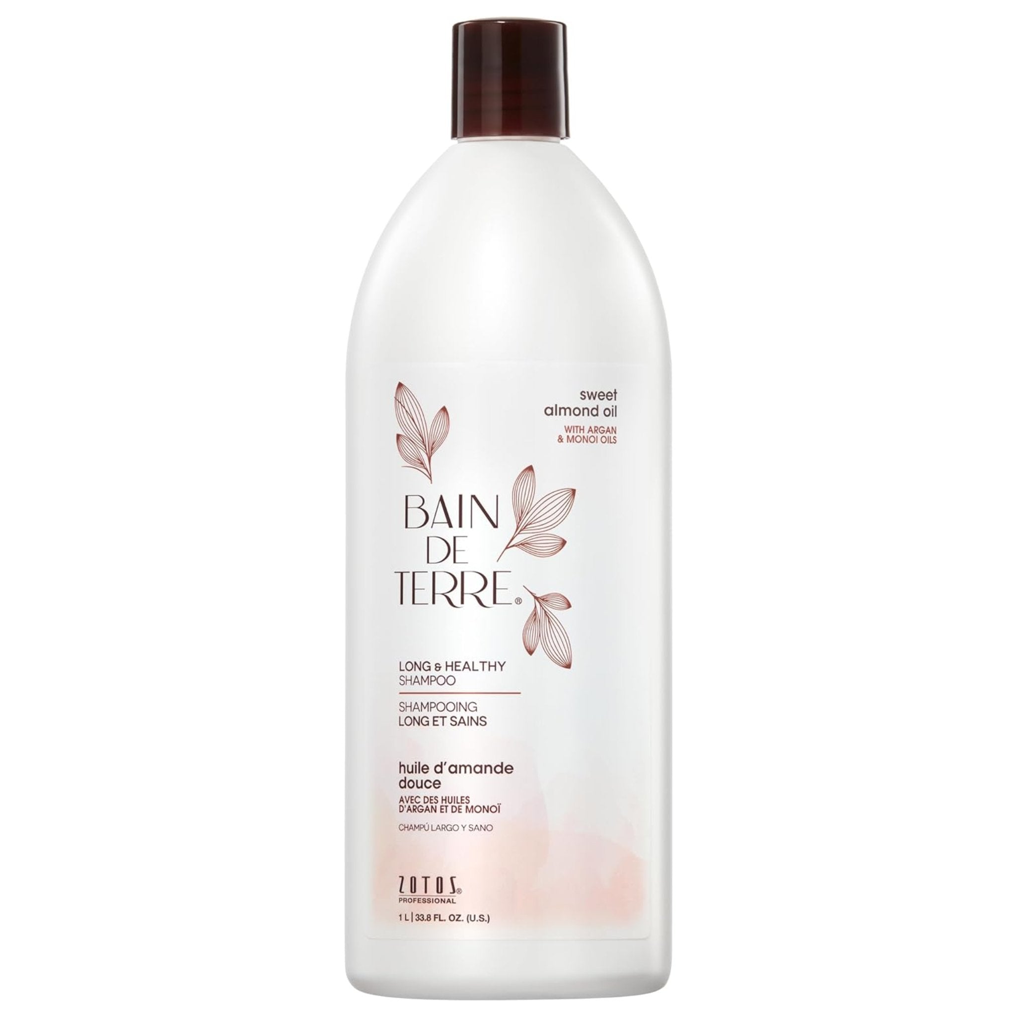 Bain de Terre. Shampoing Longs et Sains Sweet Almond Oil - 1000ml - Concept C. Shop