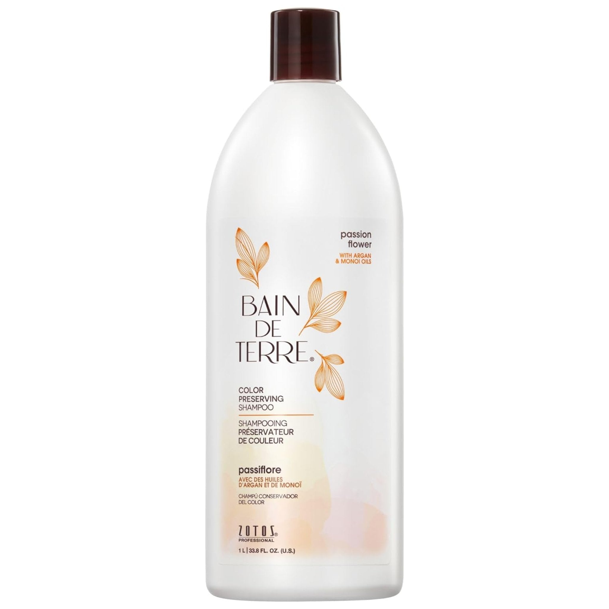 Bain de Terre. Shampoing Préservateur de Couleur Passion Flower - 1000 ml - Concept C. Shop