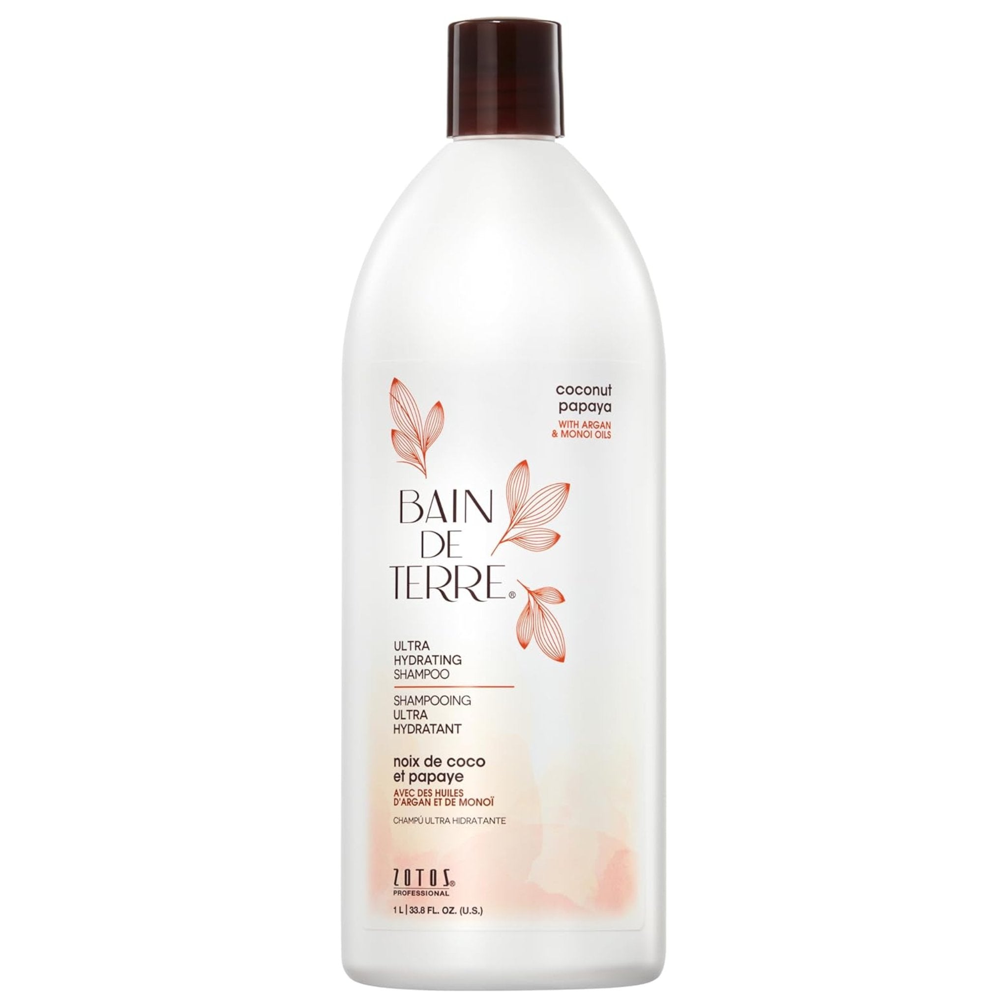 Bain de Terre. Shampoing Ultra Hydratant Coconut Papaya - 1000ml - Concept C. Shop