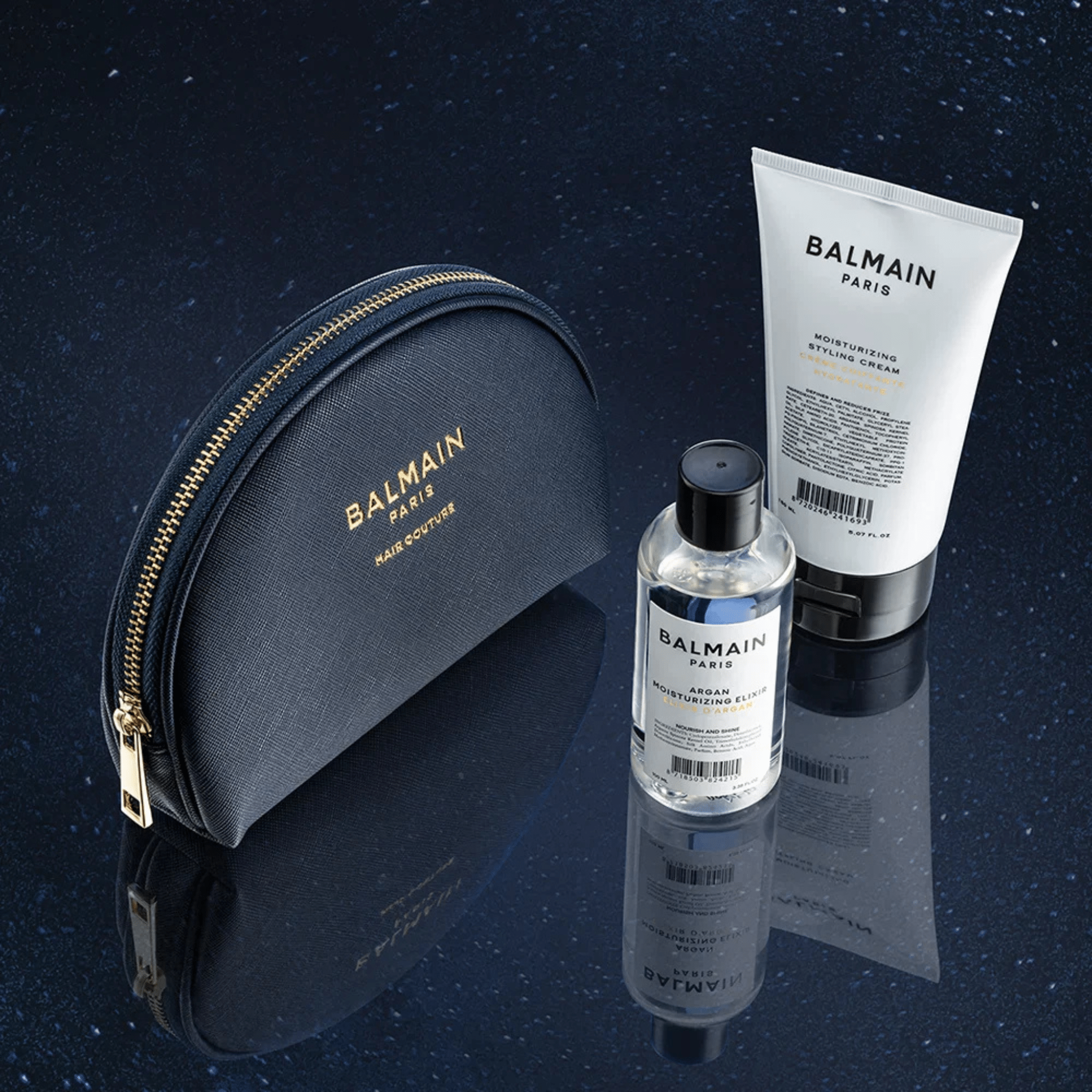 Balmain. Trousse À Cosmétiques Cosmic Sapphire - Édition Limitée - Concept C. Shop