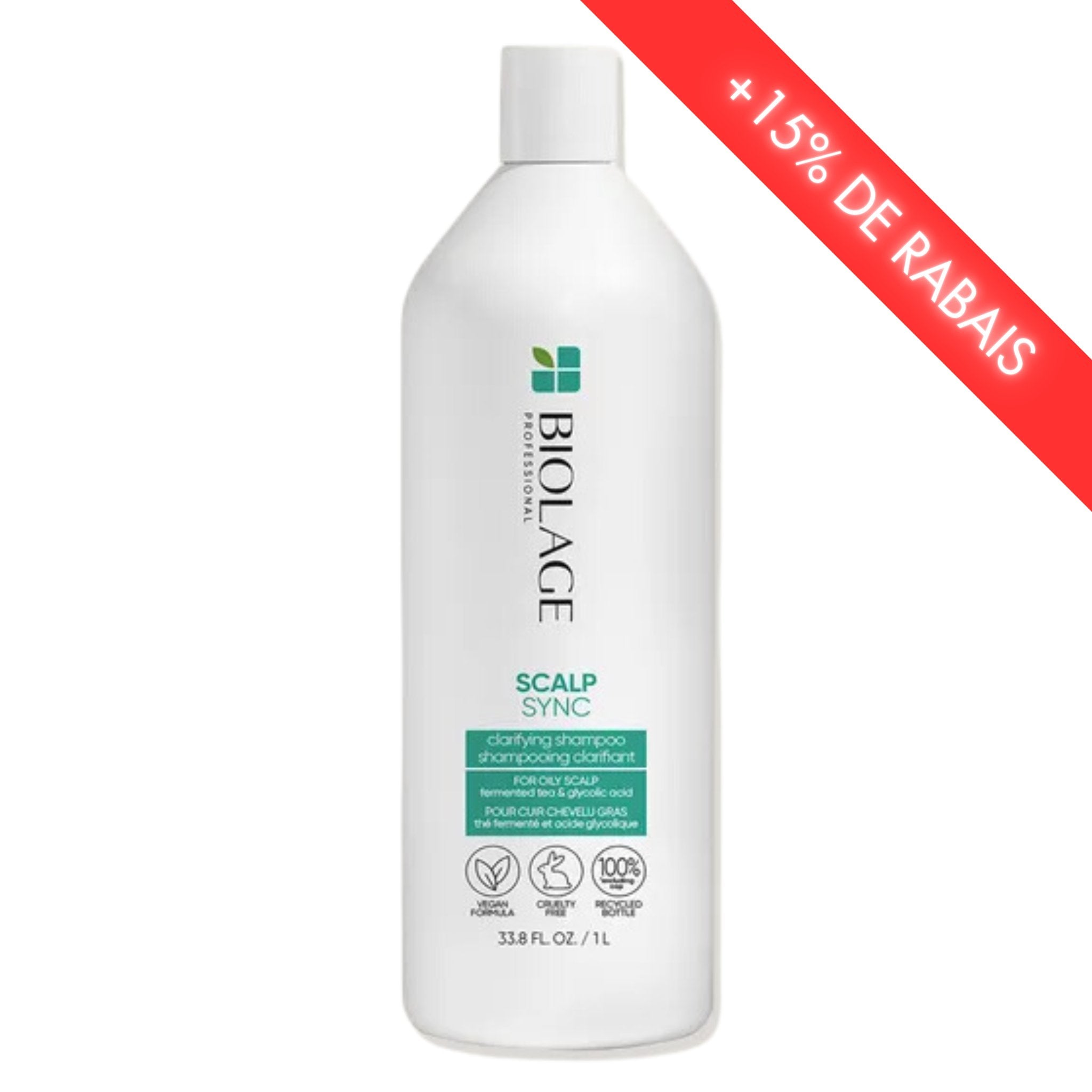 Biolage. Shampoing Clarifiant Clean Reset Scalp Sync - 1000 ml (en solde) - Concept C. Shop