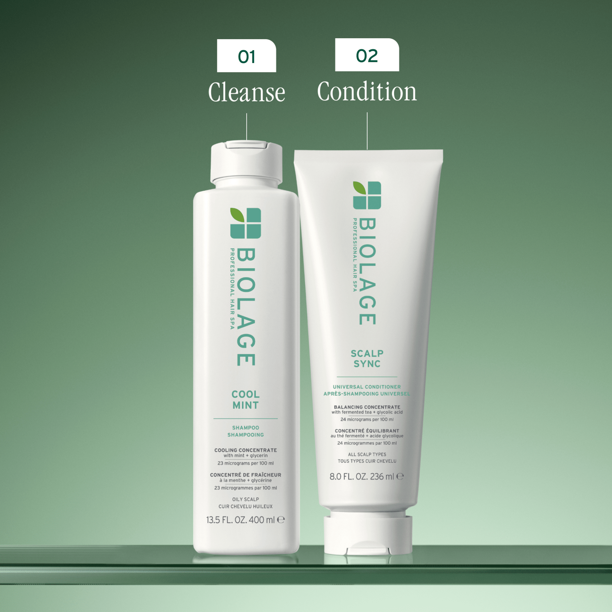 Biolage. Shampoing Équilibrant Cool Mint Scalp Sync - 400 ml - Concept C. Shop