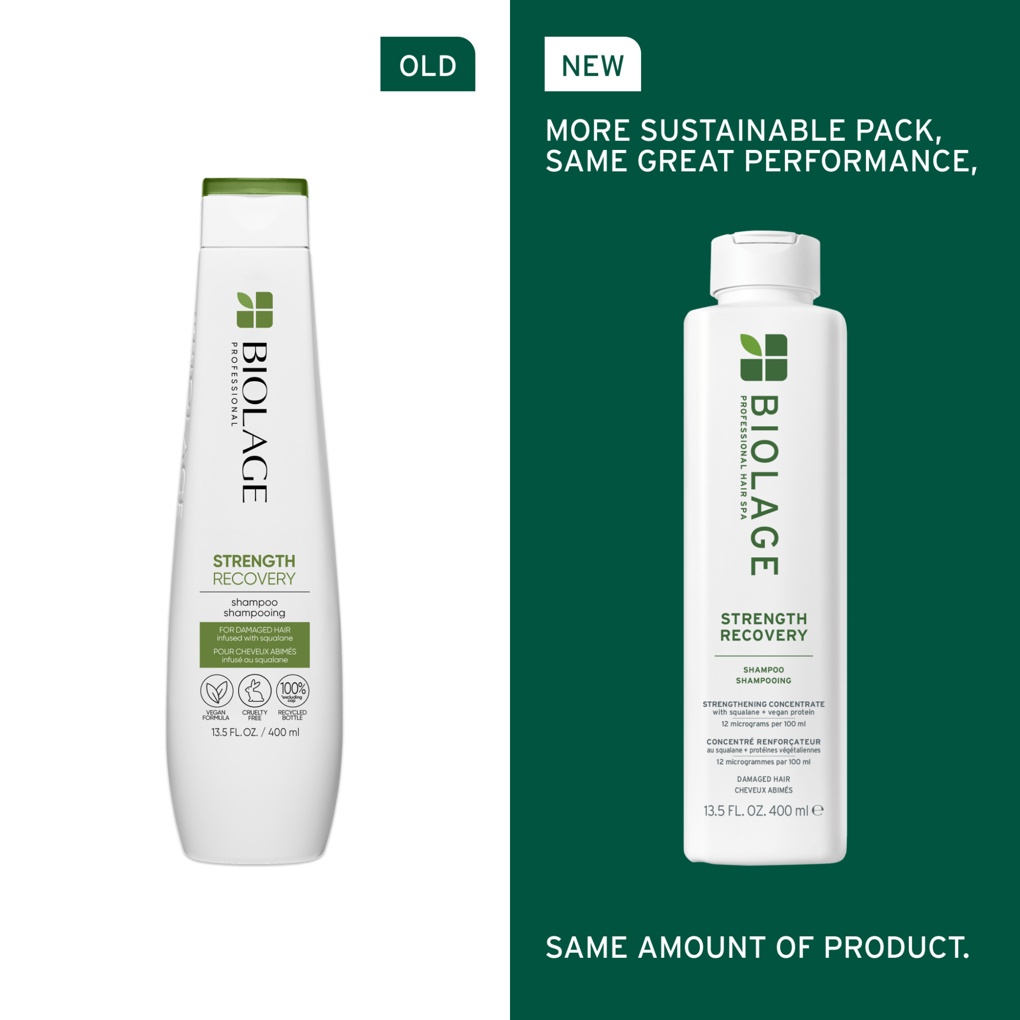 Biolage. Shampoing Strength Recovery - 400 ml - Concept C. Shop