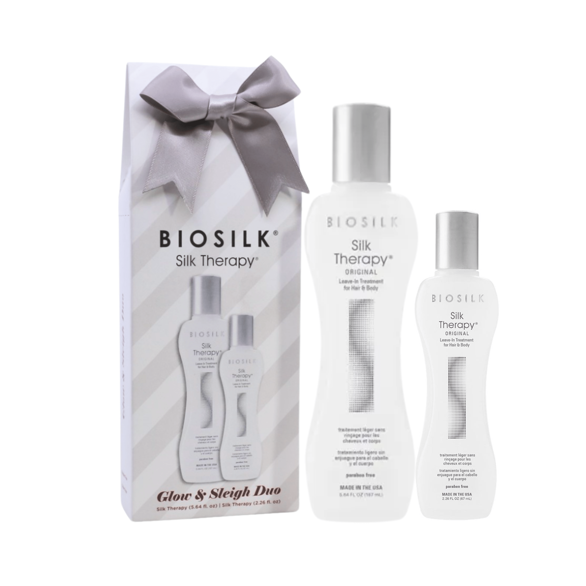Biosilk. Coffret Des Fêtes Glow & Sleigh Duo - Silk Therapy - Concept C. Shop