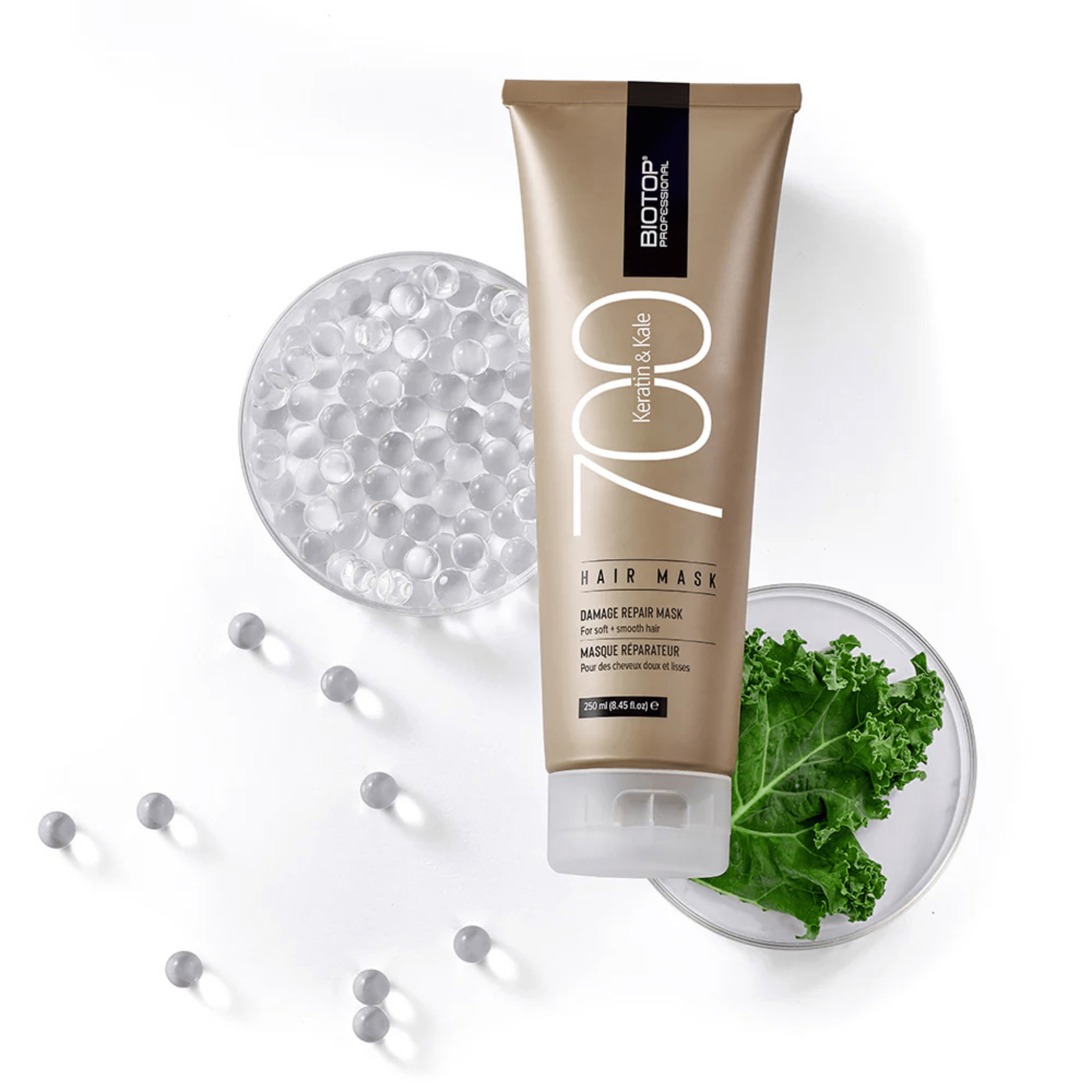 Biotop. Masque Réparateur Keratin & Kale 700 - 250 ml - Concept C. Shop
