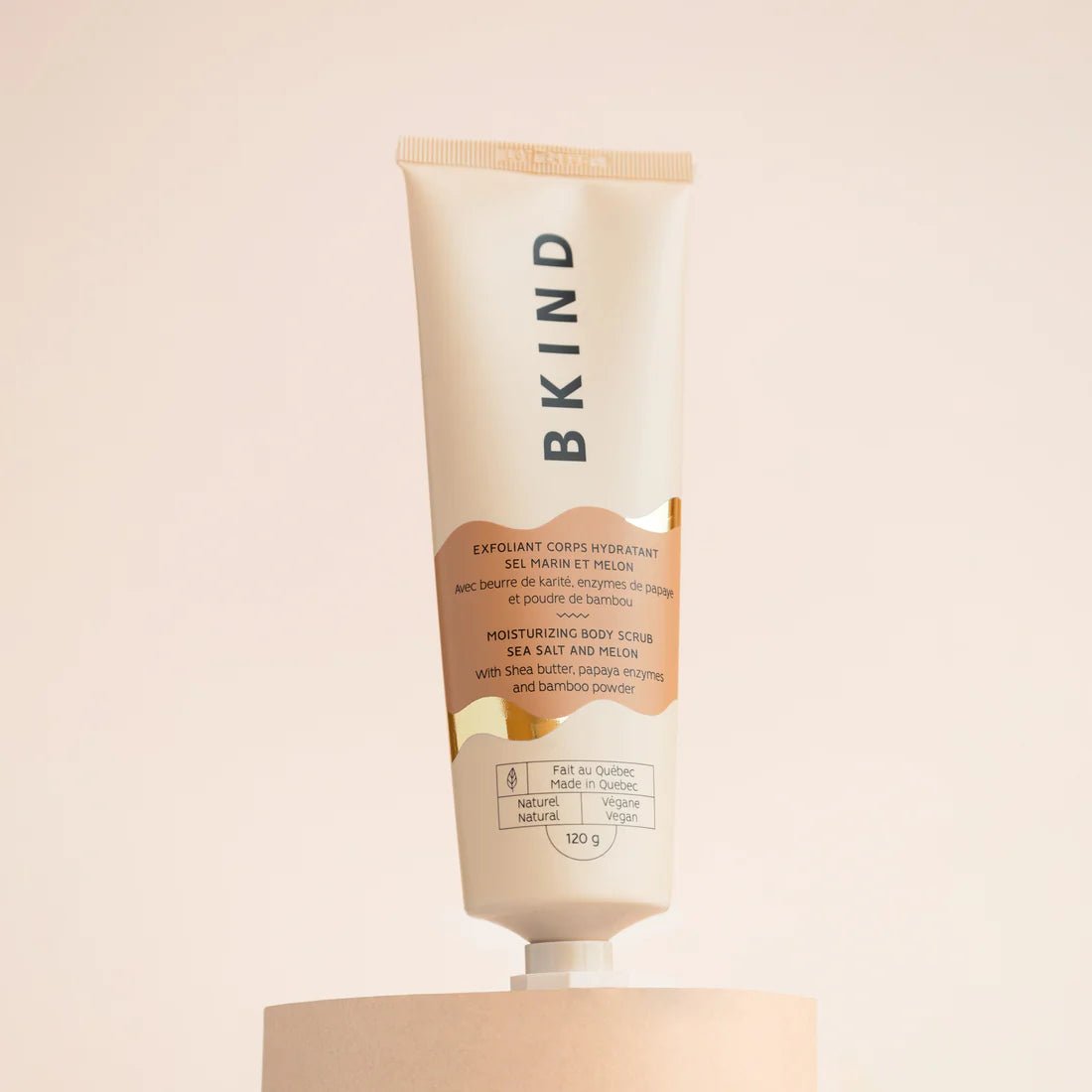 BKIND. Exfoliant Corporel Hydratant Sel Marin Et Melon - 120 g - Concept C. Shop