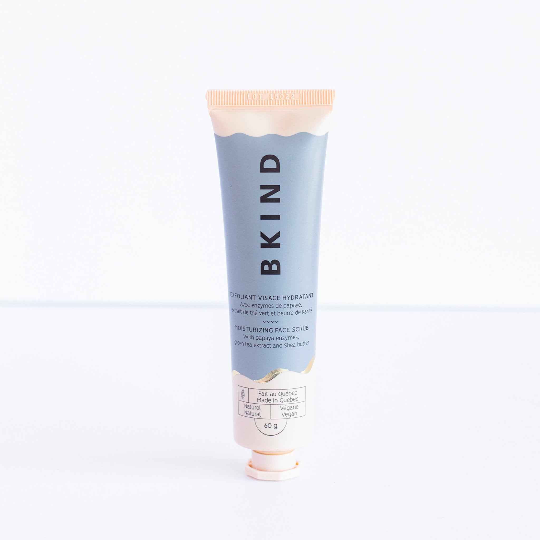 BKIND. Exfoliant Visage Hydratant avec Enzymes de Papaye et Extrait de Thé Vert - 60 gr - Concept C. Shop