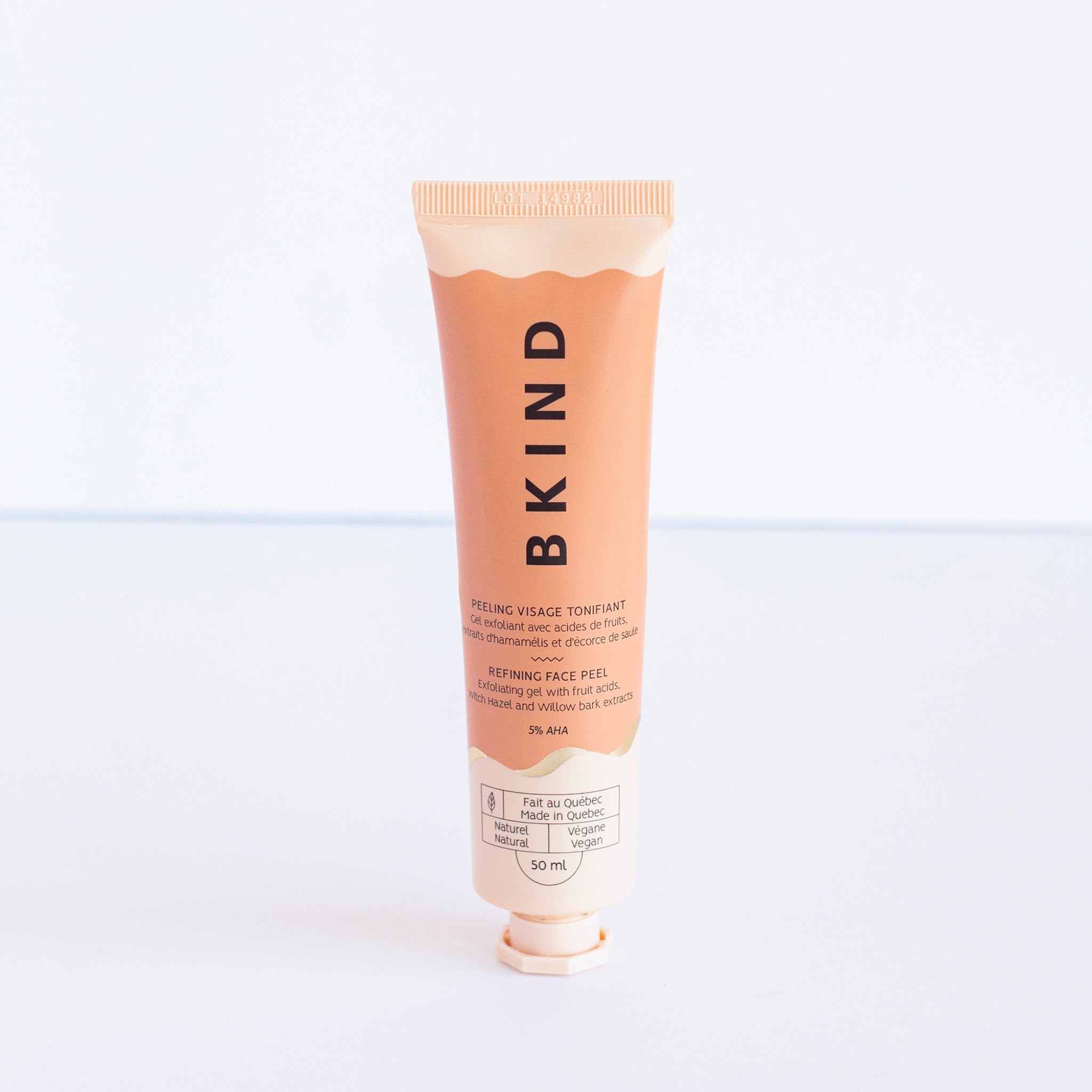 BKIND. Peeling Visage Tonifiant avec AHA et BHA - 50 ml - Concept C. Shop